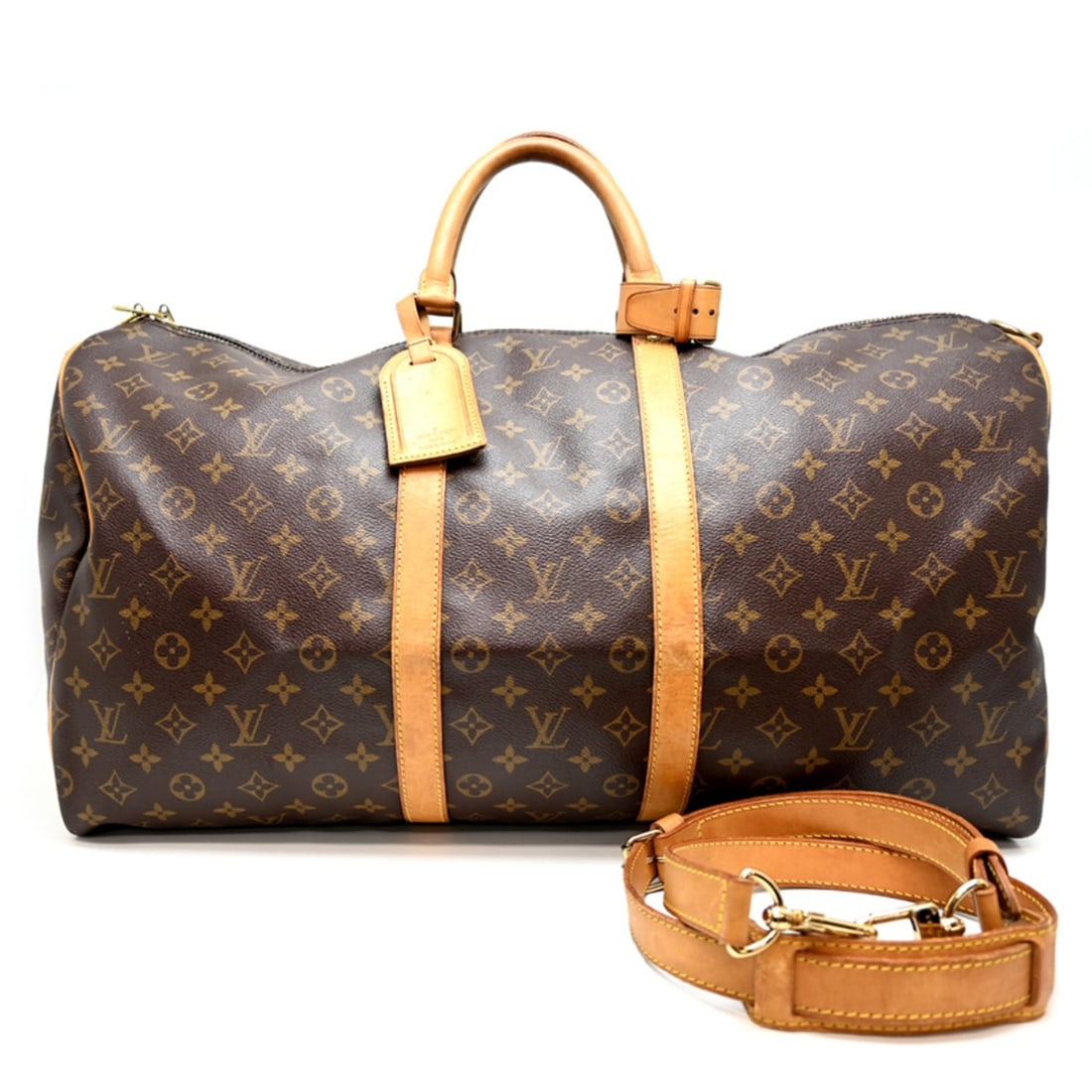 Louis Vuitton Keepall Bandoulière 55 Women's/Men's Boston Bag M41414 Monogram Brown (1 of 10)