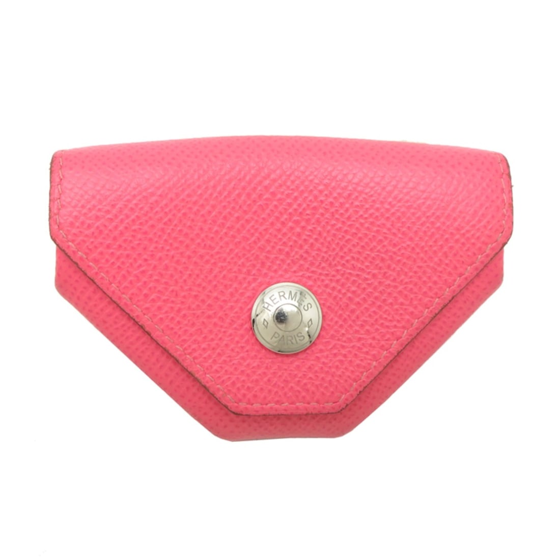 Hermes Le Vingt-Quatre (2019 model, D stamp) Women's/Men's Wallet/Coin Case, Chevre Leather, Pink: --- Catalog ---Category: SizeSize (HxWxD): 7cm x 9cm x 2.5cm / 2.75'' x 3.54'' x 0.98''Category: DesignType: Coin purse/coin caseColor: PinkGender: Men,WomenMaterial: Chevre leather Category: GeneralB