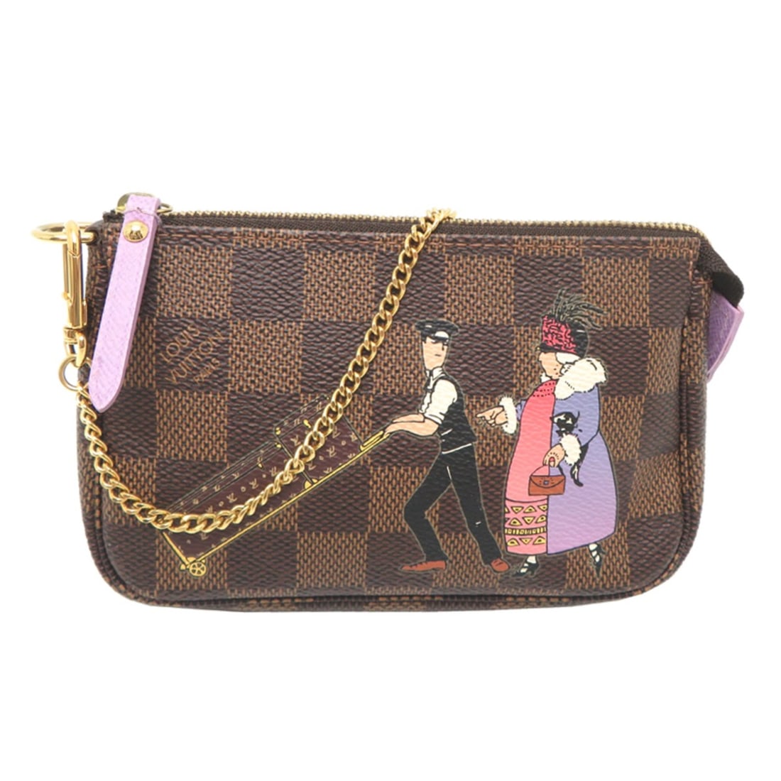 Louis Vuitton Mini Pochette Accessoires Women's Pouch N63003 (Discontinued) Damier Illustré: --- Catalog ---Category: SizeSize (HxWxD): 10cm x 16cm x 3cm / 3.93'' x 6.29'' x 1.18''Category: DesignType: PouchGender: WomenMaterial: Damier Canvas Category: GeneralMPN: N63003Brand: Louis VuittonC