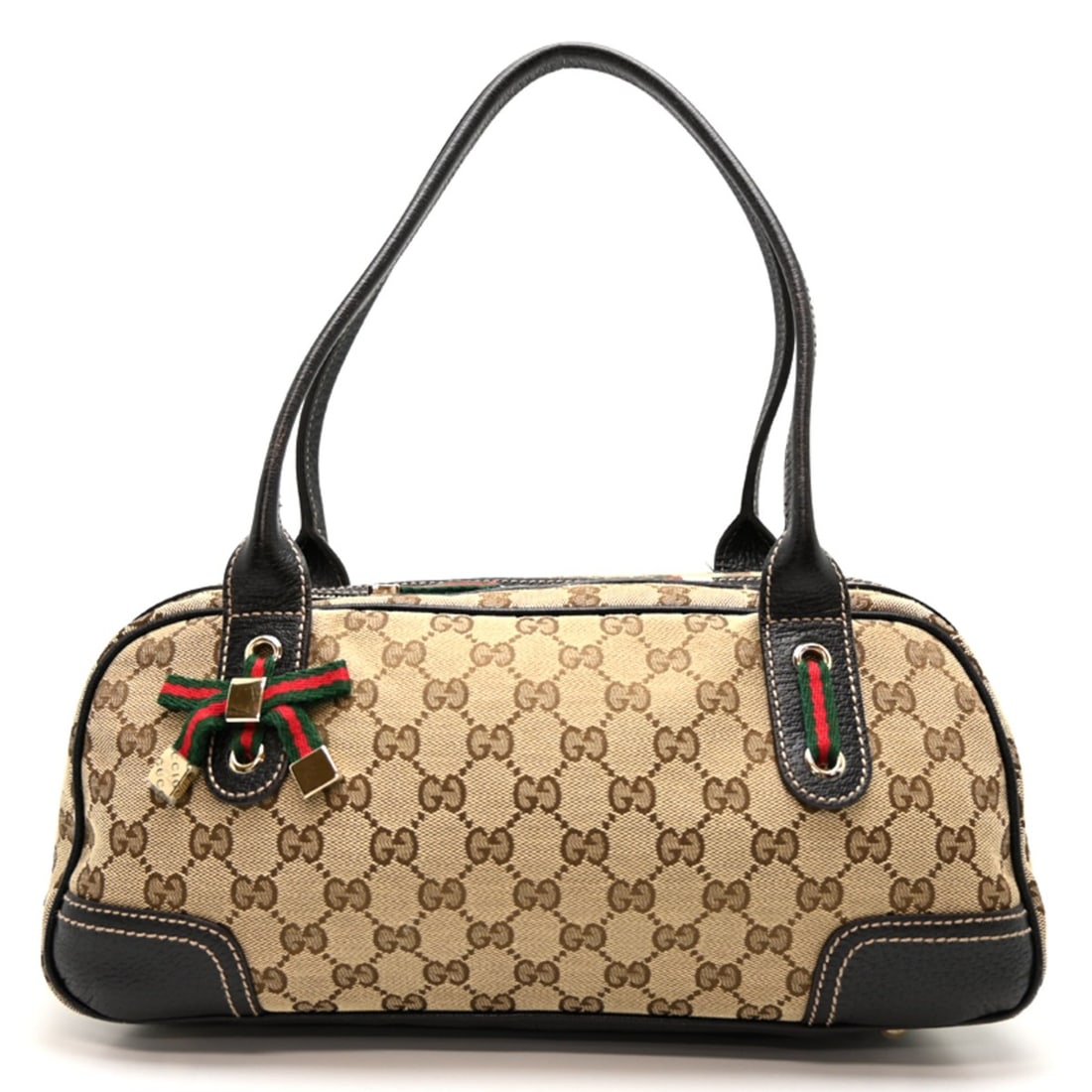 Gucci Princy Mini Boston Women's Handbag 161720 GG Canvas Brown: --- Catalog ---Category: SizeSize (HxWxD): 16cm x 34cm x 13cm / 6.29'' x 13.38'' x 5.11''Category: DesignType: HandbagColor: Black, BrownGender: WomenMaterial: GG canvas Category: GeneralMPN: 161720Br