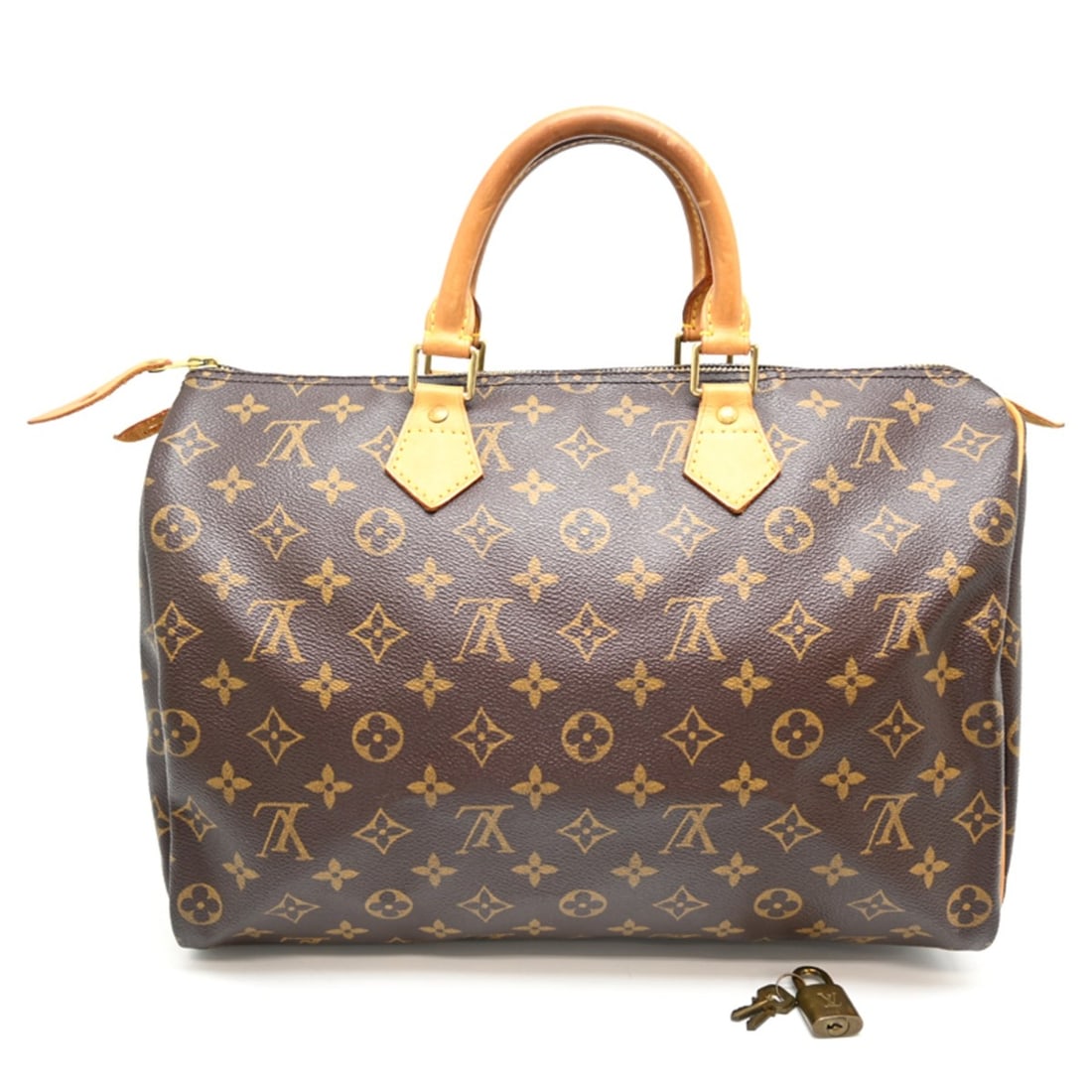 Louis Vuitton Speedy 35 Women's/Men's Handbag M41524 (Discontinued) Monogram Brown: --- Catalog ---Category: SizeSize (HxWxD): 23cm x 35cm x 19cm / 9.05'' x 13.77'' x 7.48''Category: DesignType: HandbagColor: BrownGender: Men,WomenMaterial: Monogram Category: GeneralMPN: M41524Brand: