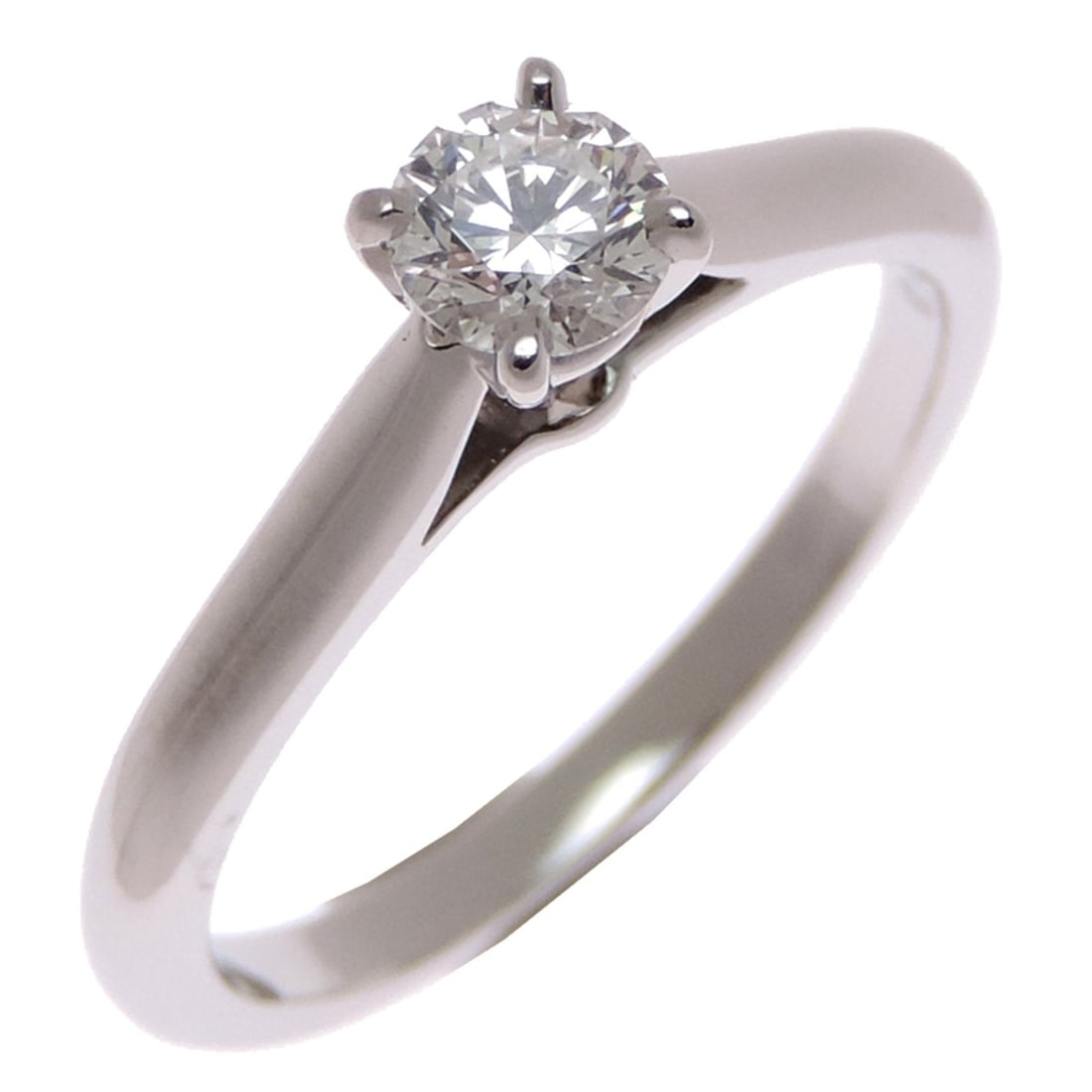 Cartier #46 0.25ct Diamond 1895 Solitaire Women's Ring, Pt950 Platinum: --- Catalog ---Category: SizeJP Size: 6US Size: 3.5Category: DesignType: Band ringStone: DiamondGender: WomenMaterial: Platinum 950Category: GeneralBrand: Cartier--- Item List ---Section: ConditionRan