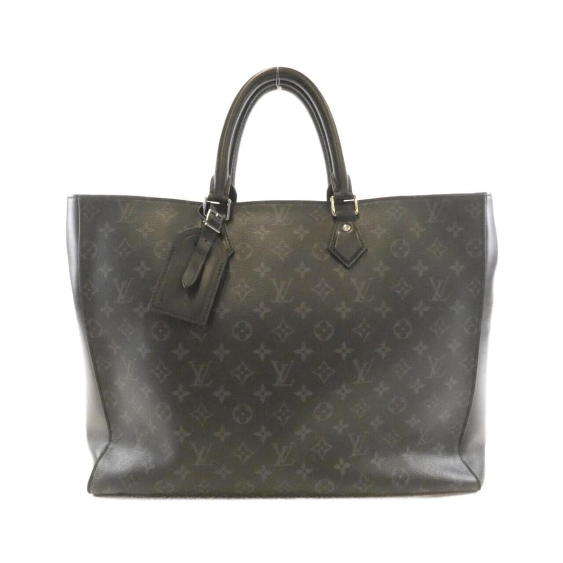 Louis Vuitton Monogram Eclipse Grand Sac M44733 Handbag: --- Catalog ---Category: SizeSize (HxWxD): 34cm x 42cm x 14cm / 13.38'' x 16.53'' x 5.51''Category: DesignType: HandbagColor: BlackGender: WomenMaterial: Coated canvas Hardware Color: SilverCategory: 