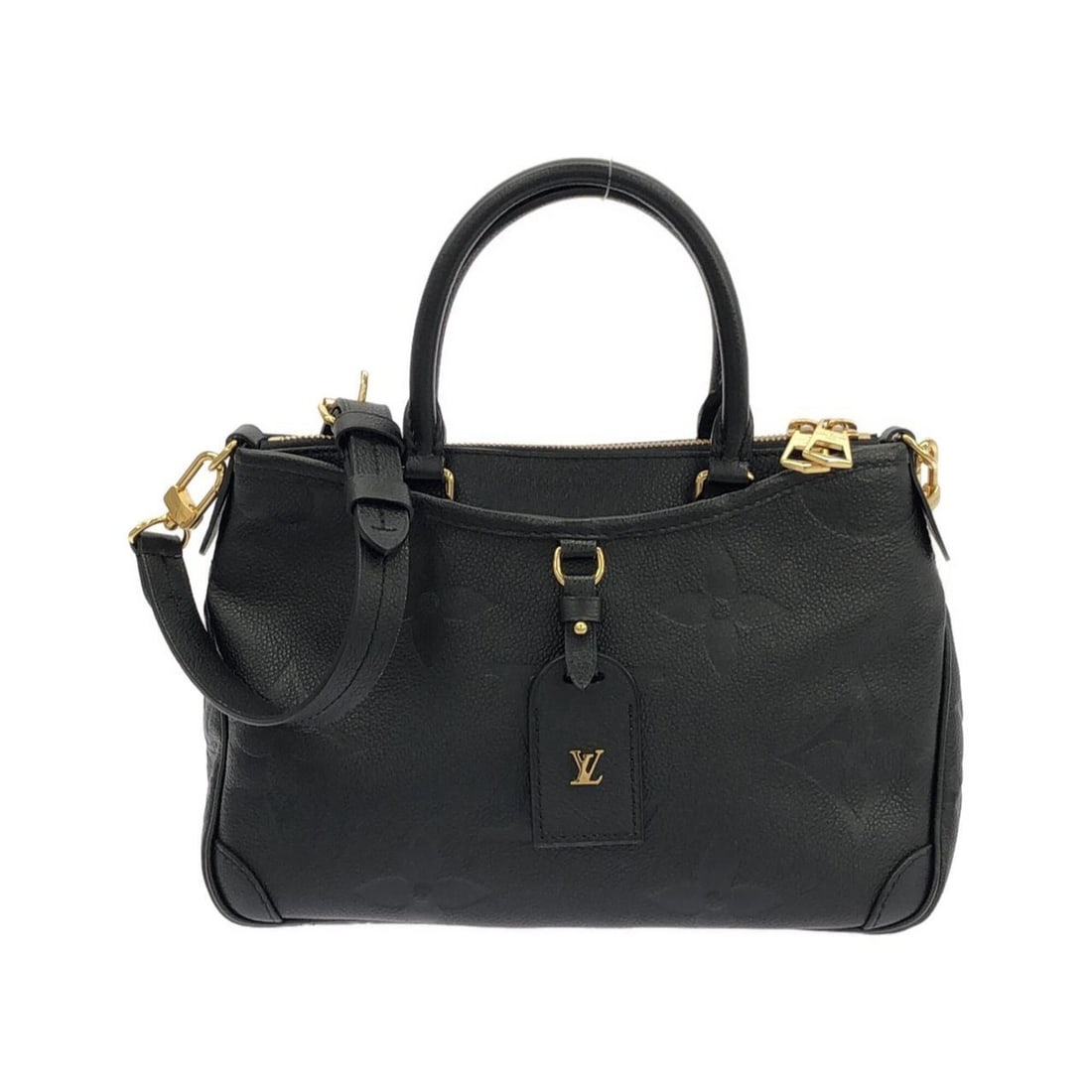 Louis Vuitton Monogram Empreinte Trianon PM M46488 Handbag: --- Catalog ---Category: SizeSize (HxWxD): 19cm x 26cm x 9cm / 7.48'' x 10.23'' x 3.54''Category: DesignType: HandbagColor: BlackGender: Women,MenMaterial: Leather Hardware Color: GoldLeather/Fur Type