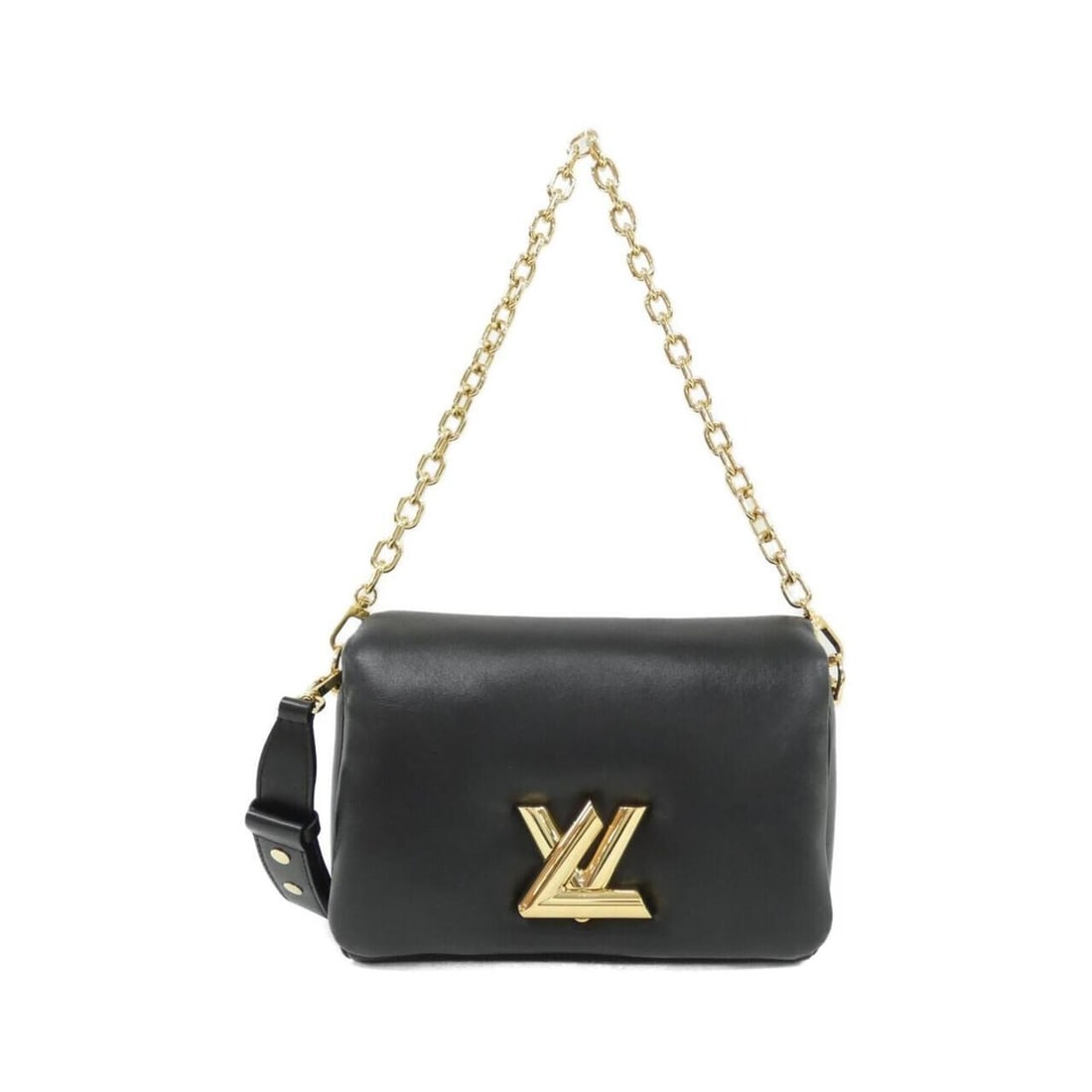 Louis Vuitton Twist MM M22785 Shoulder Bag: --- Catalog ---Category: SizeSize (HxWxD): 17cm x 23cm x 9cm / 6.69'' x 9.05'' x 3.54''Category: DesignType: Shoulder bagColor: BlackGender: WomenMaterial: Leather Hardware Color: GoldLeather/Fur Type