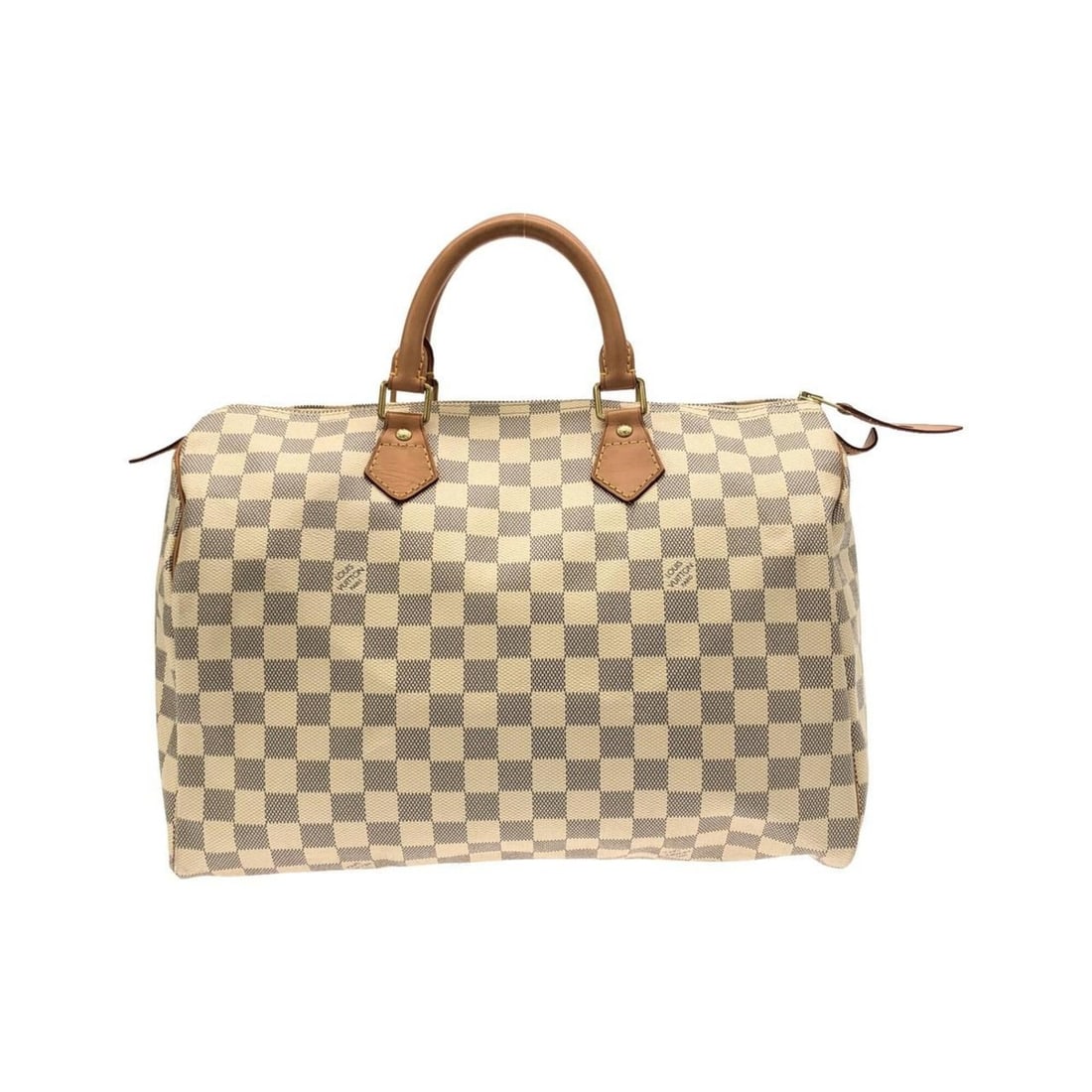 Louis Vuitton Damier Azur Speedy 35cm N41535 Boston Bag: --- Catalog ---Category: SizeSize (HxWxD): 23cm x 34.5cm x 18cm / 9.05'' x 13.58'' x 7.08''Category: DesignType: Boston bagColor: AzurGender: WomenMaterial: Coated canvas Hardware Color: GoldCategory:
