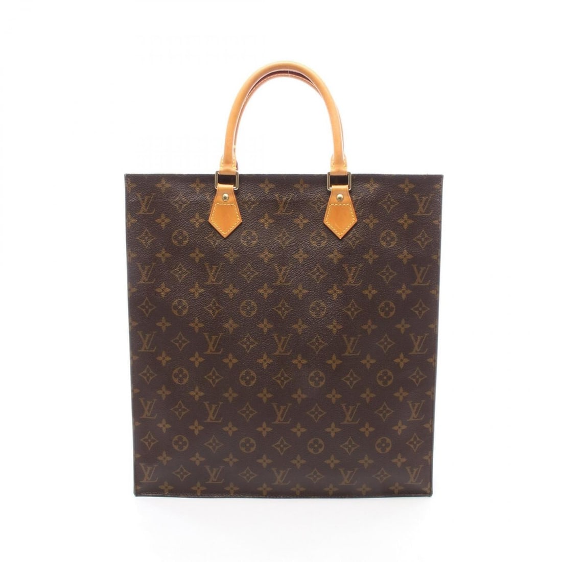 Louis Vuitton Sac Plat Tote Bag Handbag, Coated Canvas and Leather, Monogram Pattern, Women's,: --- Catalog ---Category: SizeSize (HxWxD): 38cm x 36cm x 9cm / 14.96'' x 14.17'' x 3.54''Category: DesignType: Handbag, Tote bagColor: BrownGender: WomenMaterial: Coated canvas , Leather Category: Gen