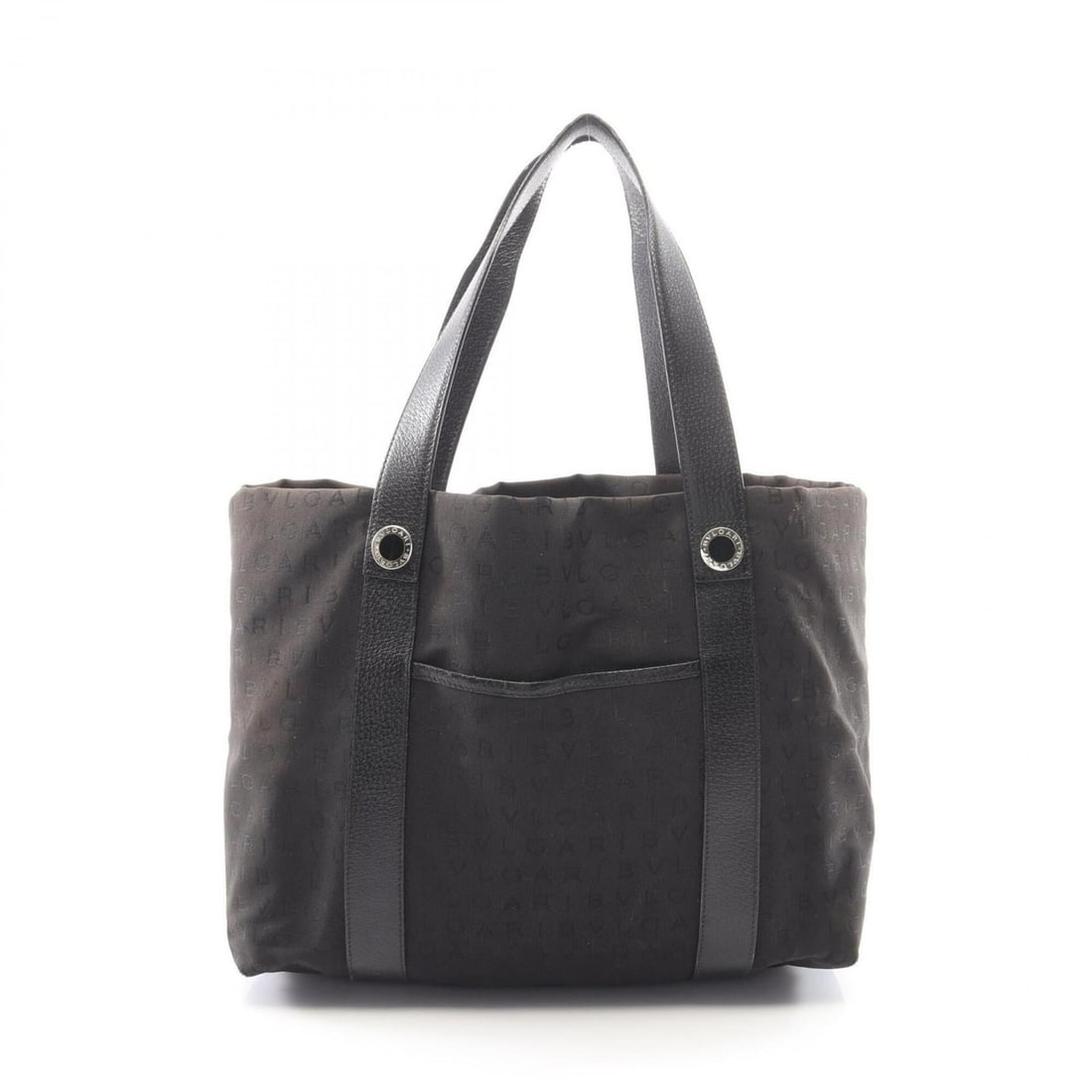 Bulgari BVLGARI Logomania Tote Bag Handbag Canvas Leather Women's Black: --- Catalog ---Category: SizeSize (HxWxD): 28cm x 32cm x 14cm / 11.02'' x 12.59'' x 5.51''Category: DesignType: Handbag, Tote bagColor: BlackGender: WomenMaterial: Canvas , Leather Category: GeneralBr