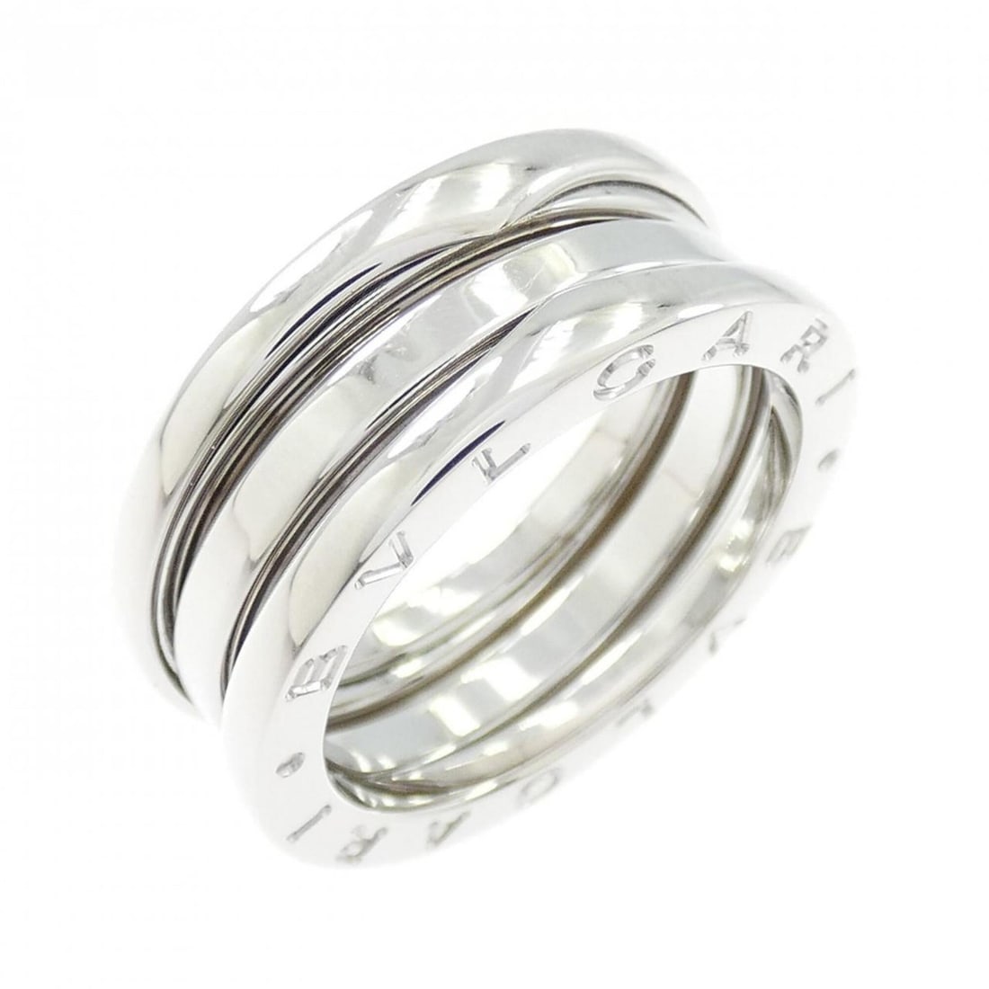 Bvlgari B.zero1 3-band ring: --- Catalog ---Category: SizeUS Size: 7Brand Size: 54Category: DesignType: Band ringColor: White goldGender: WomenMaterial: White gold (18K)Category: GeneralBrand: Bvlgari--- Item List ---Section: