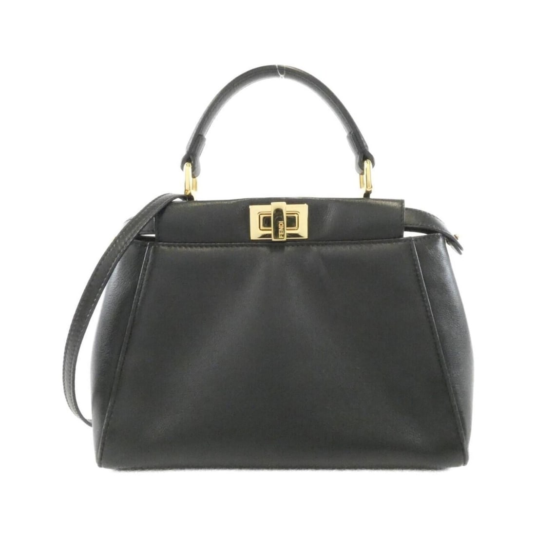 Fendi Peekaboo Mini 8BN244 K4P Handbag: --- Catalog ---Category: SizeSize (HxWxD): 17cm x 22cm x 10cm / 6.69'' x 8.66'' x 3.93''Category: DesignType: HandbagColor: BlackGender: WomenMaterial: Leather Leather/Fur Type: LambskinCategory: