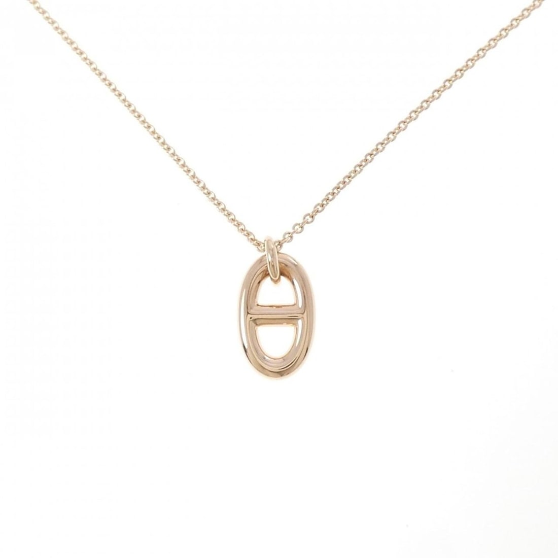 Hermes Farandole Necklace: --- Catalog ---Category: SizePendant Size: 16.4mm x 8.7mm / 0.64'' x 0.34''Neck Circumference: 40 cm - 42 cm / 15.74'' - 16.53''Category: DesignColor: Pink goldGender: WomenMaterial: Pink gold (18K)Pe