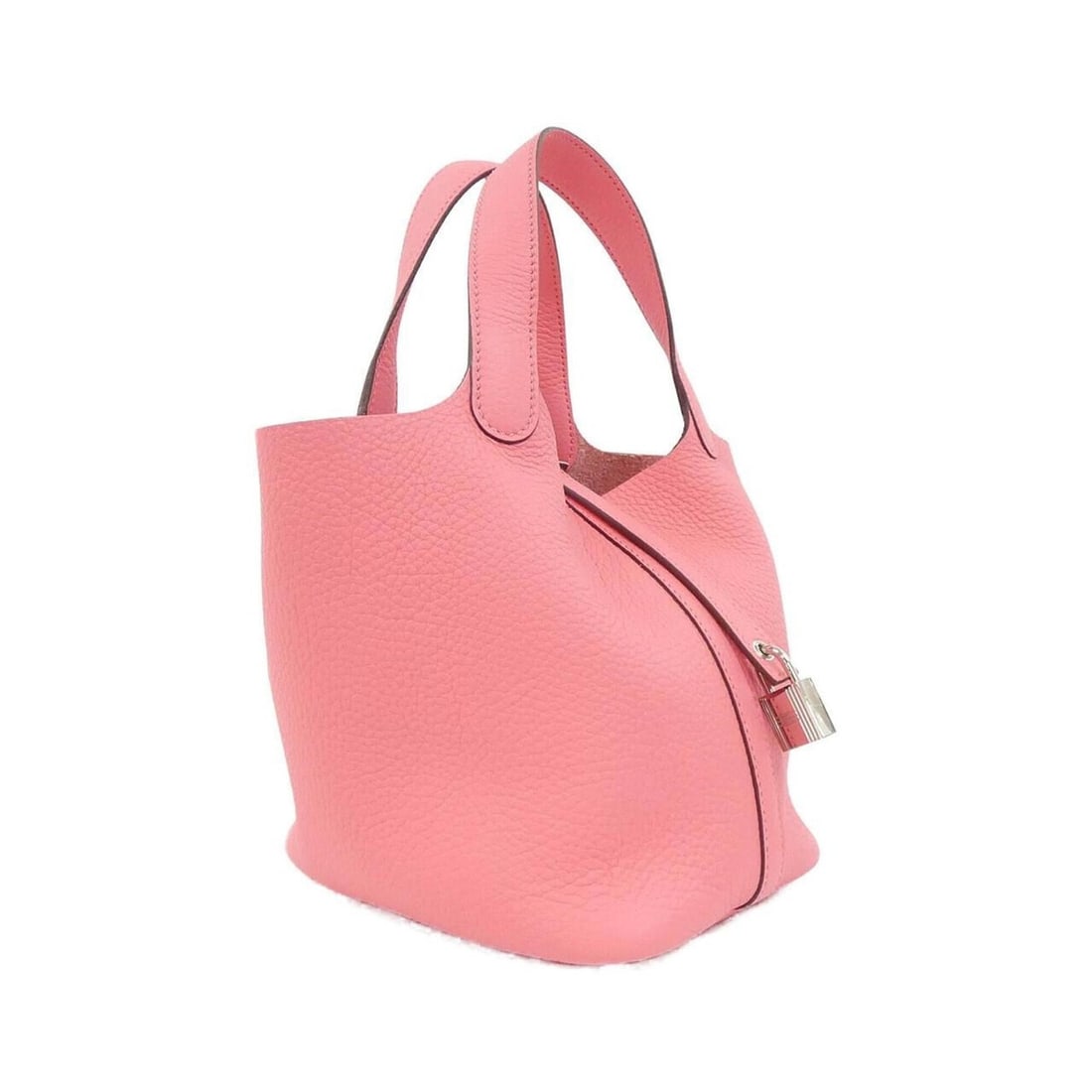 Hermes Picotin Lock PM 056289CK Handbag: --- Catalog ---Category: SizeSize (HxWxD): 19cm x 18cm x 13.5cm / 7.48'' x 7.08'' x 5.31''Category: DesignType: HandbagColor: PinkGender: WomenMaterial: Taurillon clemence leather Category: GeneralMPN