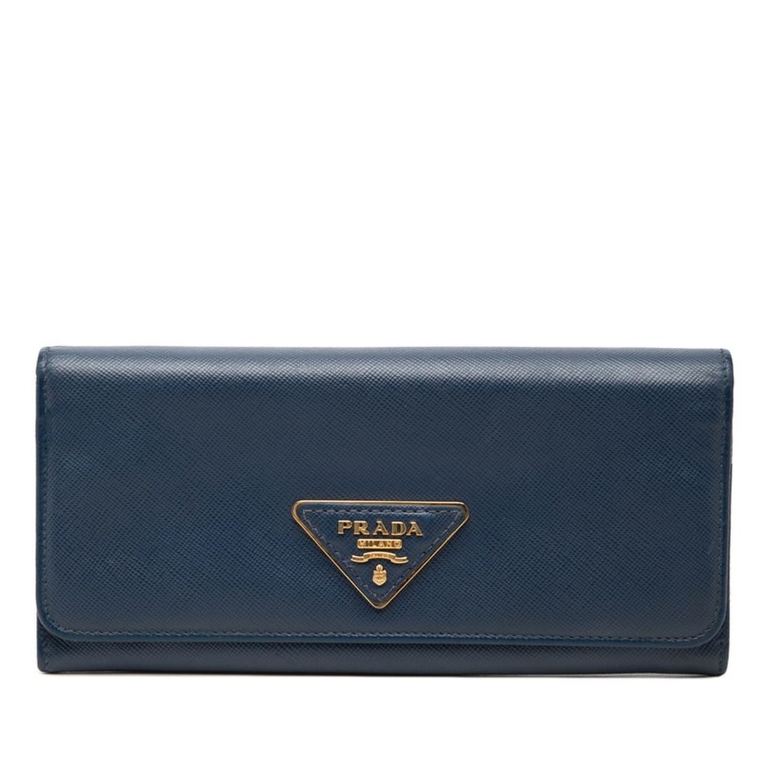 Prada Triangle Logo Plate Bi-fold Long Wallet 1MH132 Navy Saffiano Leather Women's PRADA: --- Catalog ---Category: SizeSize (HxWxD): 7.5cm x 19cm x 3cm / 2.95'' x 7.48'' x 1.18''Category: DesignType: Long wallet (bi-fold)Color: NavyGender: WomenMaterial: Leather Leather/Fur Type: Saffiano