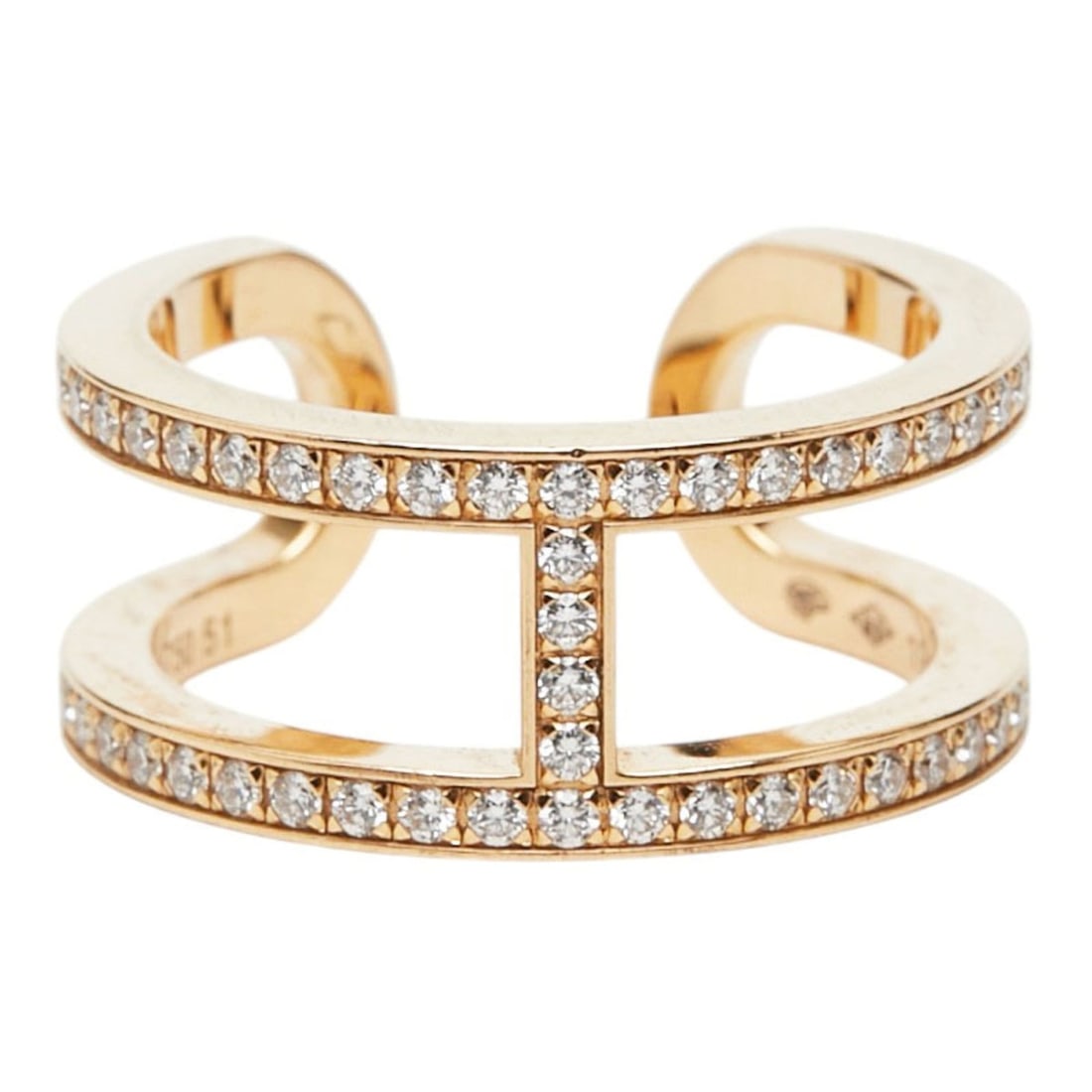 Hermes 18KYG Yellow Gold 750 Diamond 0.59ct Ever Chaine d'Ancre Ring for Women HERMES 1: --- Catalog ---Category: SizeWidth: 8.8mm / 0.35''JP Size: 11US Size: 6Category: DesignType: Band ringStone: DiamondGender: WomenMaterial: Yellow gold (18K)Weight (ct.): 0.59Category: GeneralBrand: He