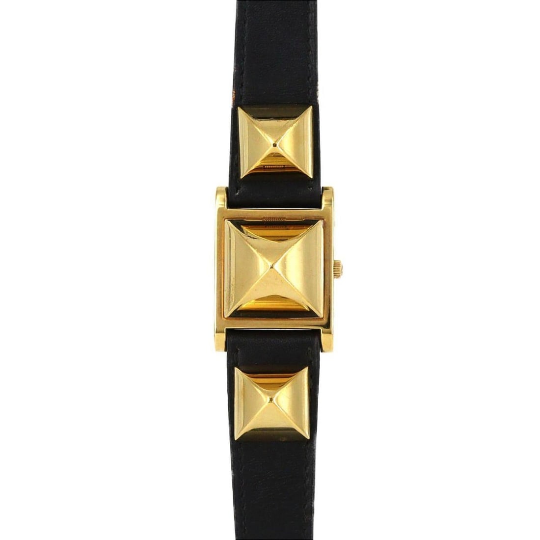 Hermes Medor GP Quartz Watch: --- Catalog ---Category: SizeCase Diameter: 23mm / 0.91''Category: DesignType: WristwatchGender: WomenColor (Dial): WhiteMaterial (Case): Gold platedCategory: GeneralBrand: HermesCategory: MovementMov