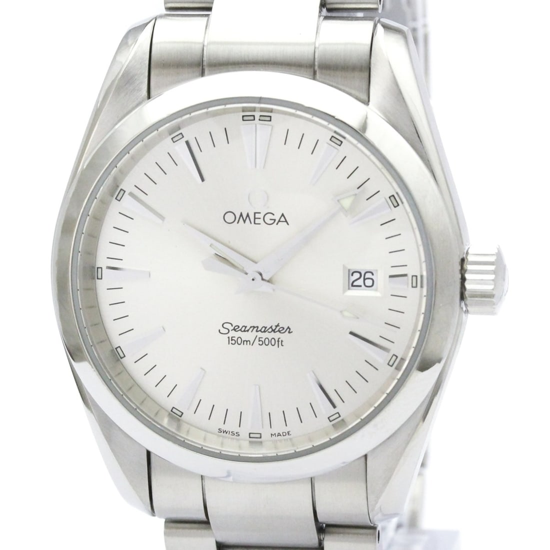 OMEGA Seamaster Aqua Terra Steel Quartz Mens Watch 2518.30 Polished: --- Catalog ---Category: SizeCase Diameter: 36mm / 1.42''Category: DesignType: WristwatchStyle: SportGender: MenColor (Dial): SilverMaterial (Band): Stainless steelMaterial (Case): Stainless steelCate