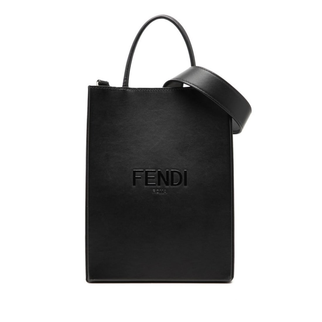 Fendi Shopping Bag, Small Handbag/Shoulder 2-Way, 7VA512, Black Leather, Women's FENDI: --- Catalog ---Category: SizeStrap Drop: 53cm / 20.86''Handle Drop: 8.00cm / 3.15''Size (HxWxD): 25cm x 18.5cm x 7.5cm / 9.84'' x 7.28'' x 2.95''Category: DesignType: Handbag, Shopping bag, Shoulder b