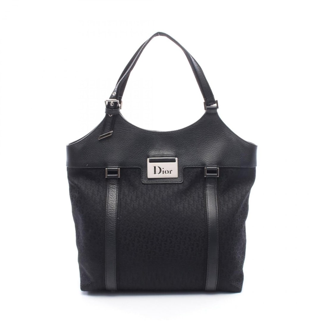 Christian Dior Dior Trotter Street Chic Tote Bag Handbag Canvas Leather Women's Black: --- Catalog ---Category: SizeSize (HxWxD): 31cm x 31cm x 13cm / 12.2'' x 12.2'' x 5.11''Category: DesignType: Handbag, Tote bagColor: BlackGender: WomenMaterial: Canvas , Leather Category: GeneralBran