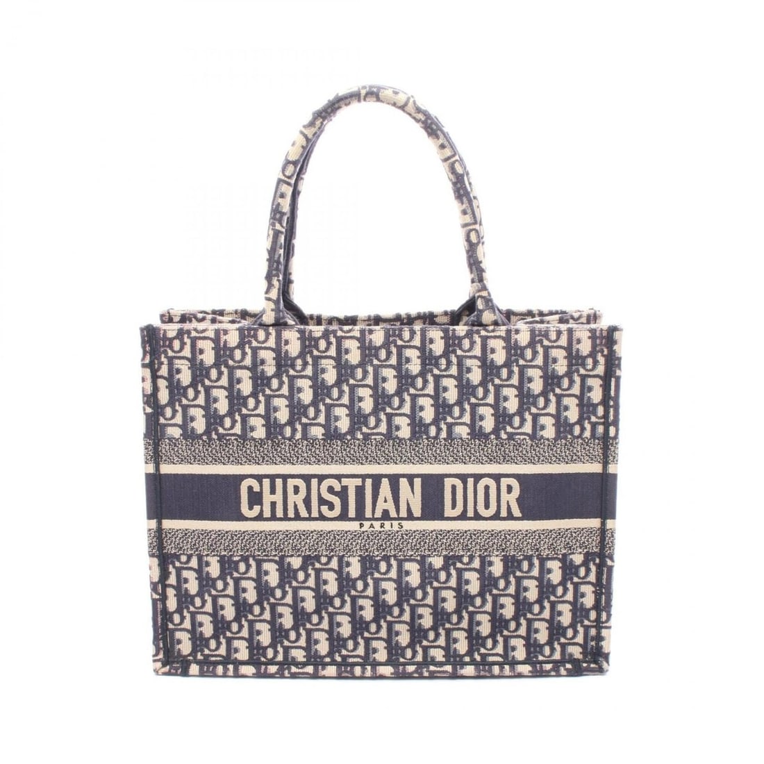 Christian Dior Dior BOOK TOTE Medium Tote Bag Handbag Canvas Women's Navy/Beige M1296ZRIW_M828: --- Catalog ---Category: SizeSize (HxWxD): 27cm x 36cm x 14cm / 10.62'' x 14.17'' x 5.51''Category: DesignType: Handbag, Tote bagColor: Beige, NavyGender: WomenMaterial: Canvas Category: GeneralMPN: M