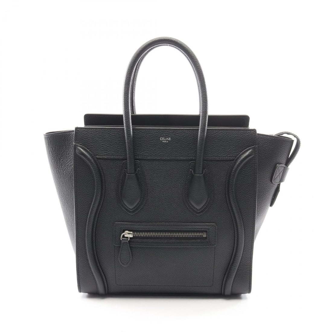 Celine Luggage Micro Shopper Handbag, Leather, Women's, Black, 189793: --- Catalog ---Category: SizeSize (HxWxD): 26cm x 26.5cm x 14cm / 10.23'' x 10.43'' x 5.51''Category: DesignType: HandbagColor: BlackGender: WomenMaterial: Leather Category: GeneralMPN: 189793Brand: C