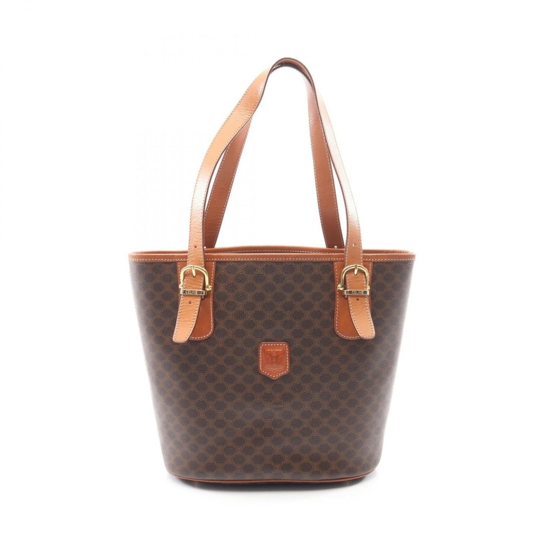 Celine Macadam Tote Bag Handbag, Coated Canvas Leather, Women's, Brown (1 of 12)