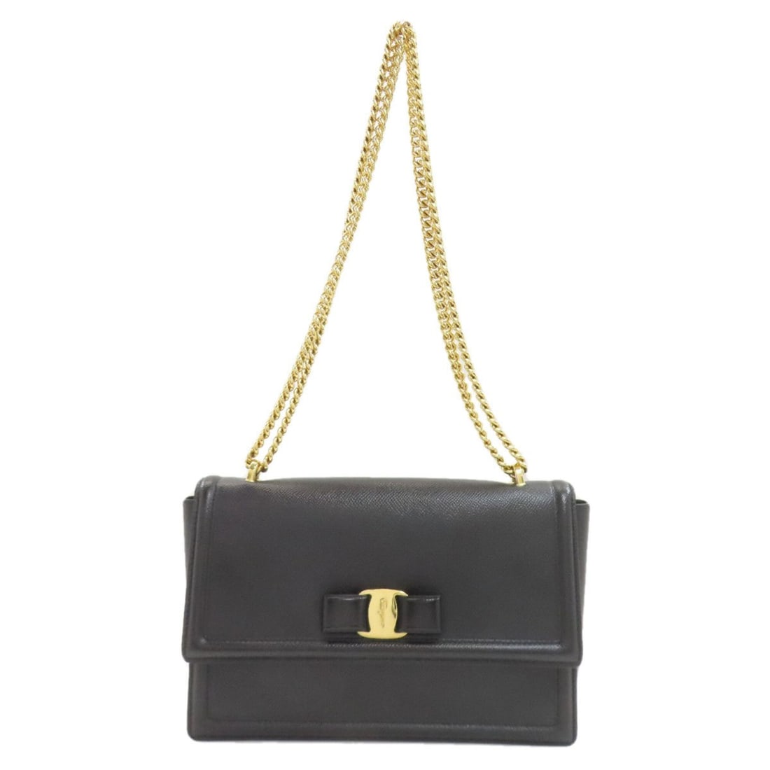 Salvatore Ferragamo Vara Ribbon Shoulder Bag, Leather, Women's: --- Catalog ---Category: SizeSize (HxWxD): 17cm x 25cm x 6cm / 6.69'' x 9.84'' x 2.36''Strap Length: 63cm - 110cm / 24.8'' - 43.3''Category: DesignType: Shoulder bagColor: BlackGender: WomenClosure: Z