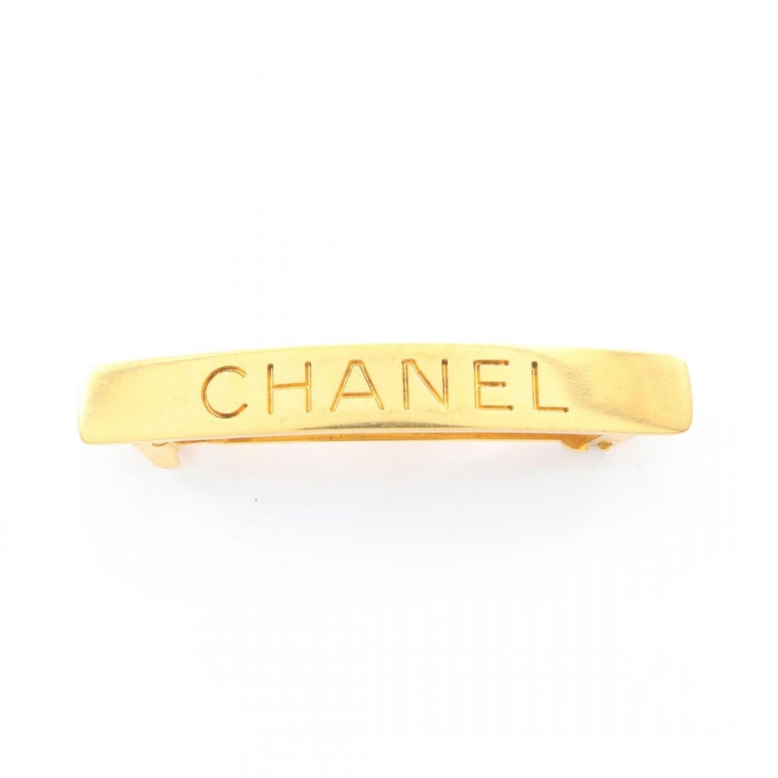 Chanel CHANEL Logo 97P Hair Accessory Barrette GP (Gold Plated) Women's Gold Tone 7705: --- Catalog ---Category: SizeSize (LxW): 1cm x 7.5cm / 0.39'' x 2.95''Category: DesignType: BarretteColor: BeigeGender: WomenMaterial: Gold platingCategory: GeneralMPN: 7705Brand: Chanel--- Item List 