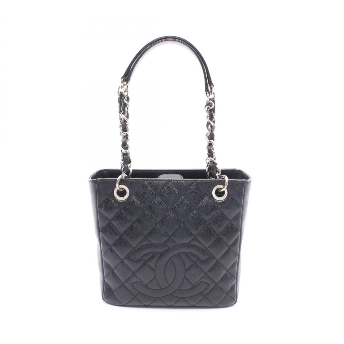 Chanel Matelassé PST Tote Bag Handbag, Caviar Leather (Grained Calfskin), Women's, Black, A50994: --- Catalog ---Category: SizeSize (HxWxD): 23cm x 24cm x 8cm / 9.05'' x 9.44'' x 3.14''Category: DesignType: Handbag, Tote bagColor: BlackGender: WomenMaterial: Grained Calfskin Category: GeneralMPN: 