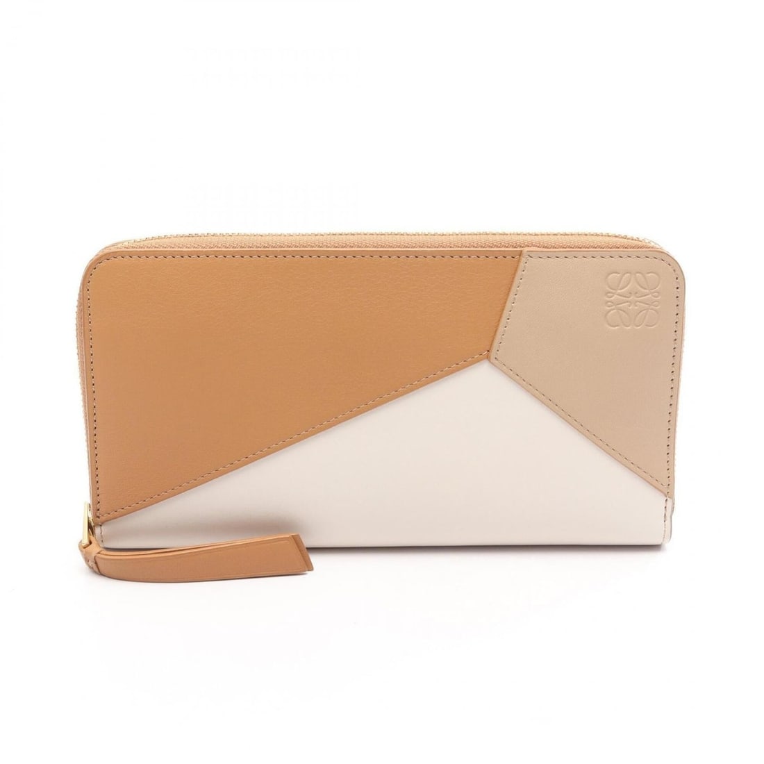 Loewe Puzzle Zip-Around Wallet, Leather Long Women's, Brown/Ivory/Beige, C510T12X10 (1 of 19)