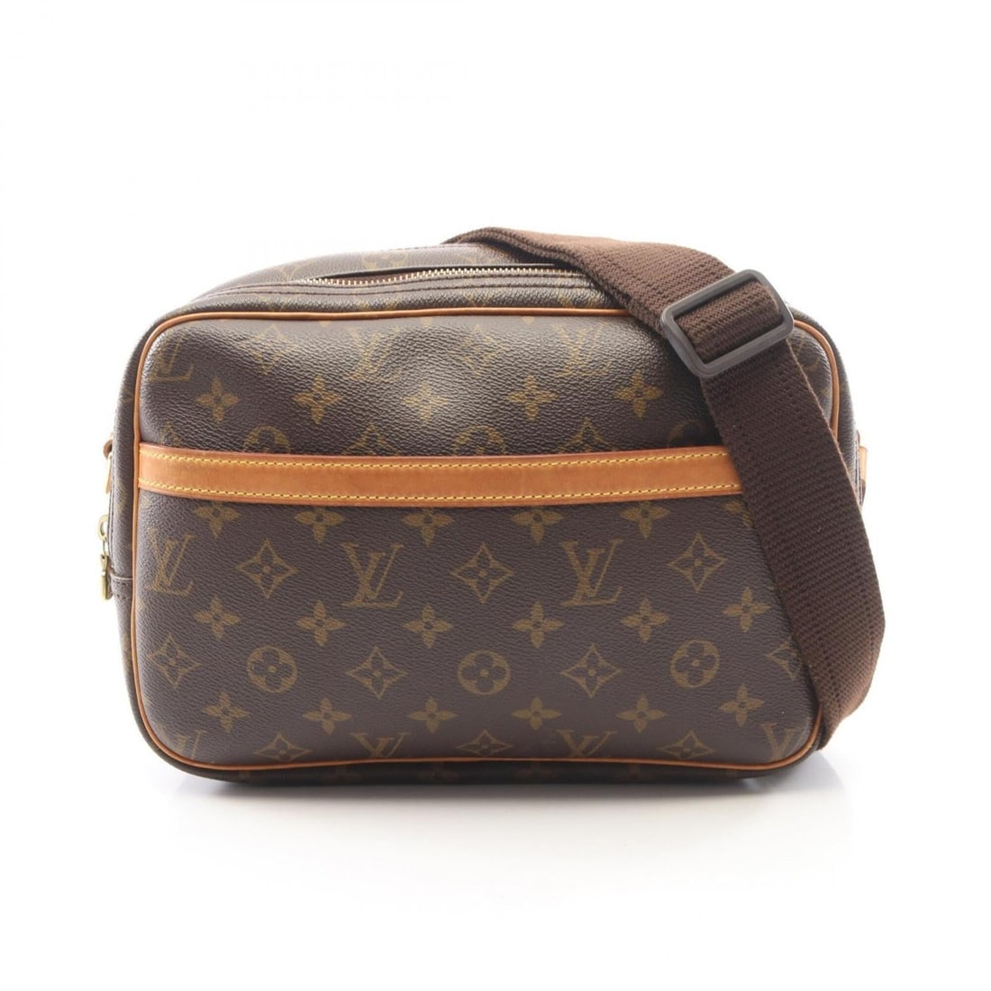 Louis Vuitton Reporter PM Shoulder Bag/Handbag, Coated Canvas and Leather, Monogram Pattern,: --- Catalog ---Category: SizeSize (HxWxD): 20cm x 27cm x 7cm / 7.87'' x 10.62'' x 2.75''Category: DesignType: Handbag, Shoulder bagColor: BrownGender: WomenMaterial: Coated canvas , Leather Category: 