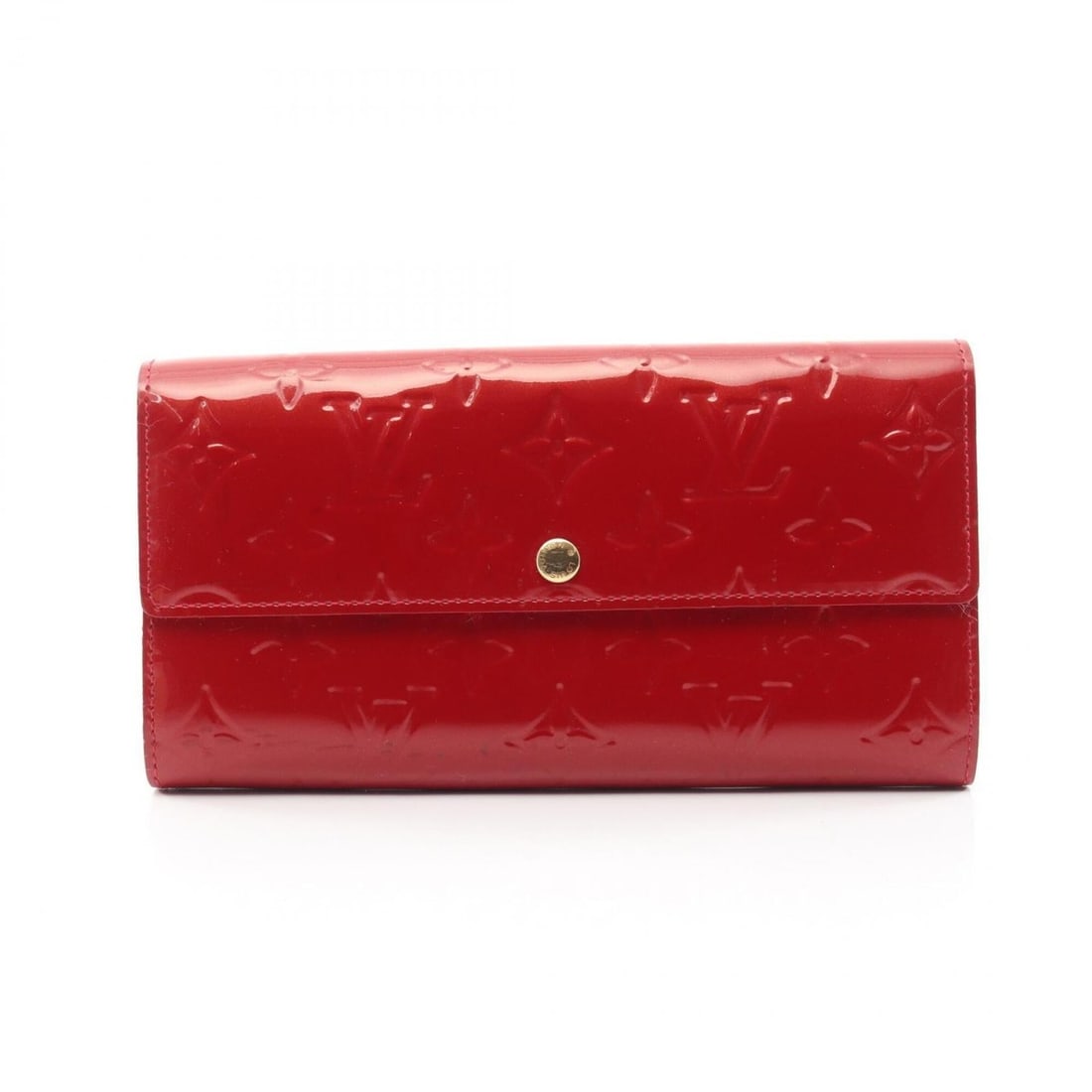 Louis Vuitton Portefeuille Sarah Bi-fold Long Wallet, Leather, Vernis, Women's, Red, M93530: --- Catalog ---Category: SizeSize (HxWxD): 10.5cm x 19cm x 2.5cm / 4.13'' x 7.48'' x 0.98''Category: DesignType: Long wallet (bi-fold)Color: Pomme d'amour, Red colorGender: WomenMaterial: Vernis , Lea