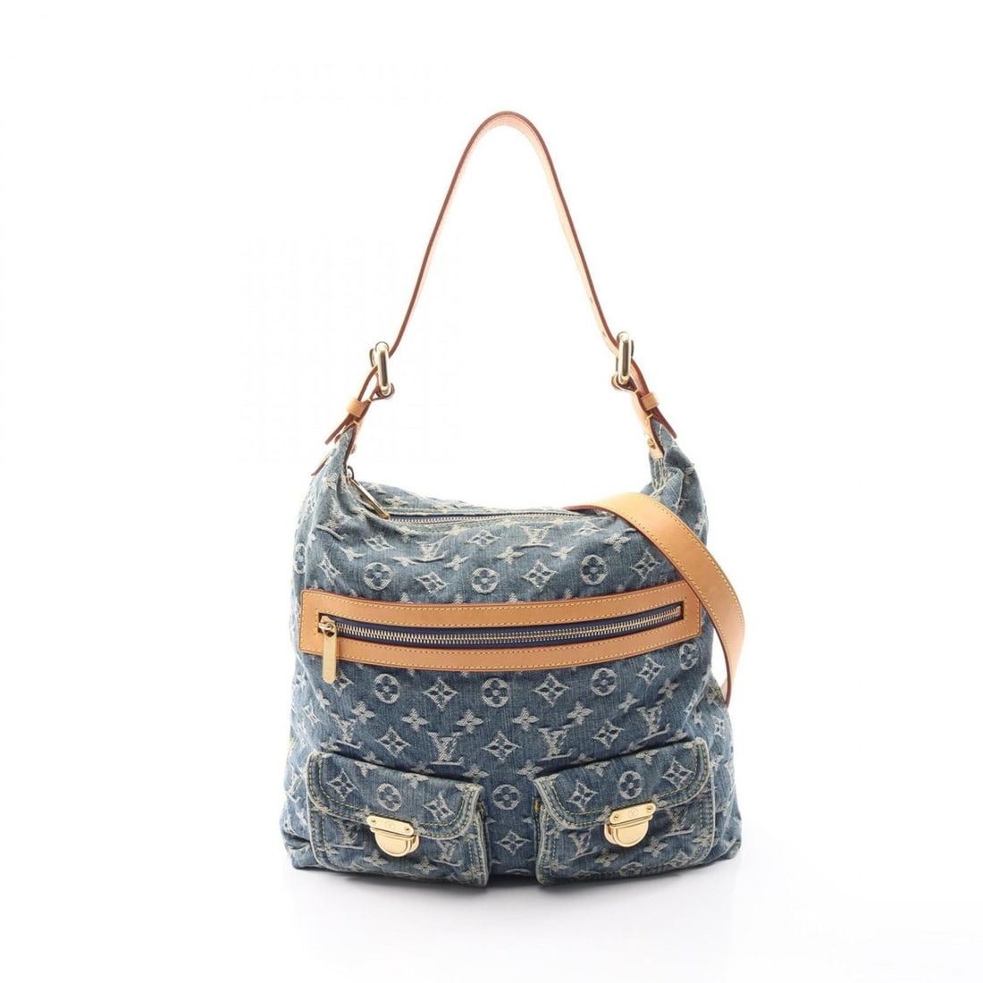 Louis Vuitton Baggy GM 2-Way Shoulder Bag/Handbag, Denim Leather, Monogram Denim, Women's, Blue,: --- Catalog ---Category: SizeSize (HxWxD): 32cm x 33cm x 10cm / 12.59'' x 12.99'' x 3.93''Category: DesignType: Handbag, Shoulder bagColor: BlueGender: WomenMaterial: Monogram Denim Category: GeneralM