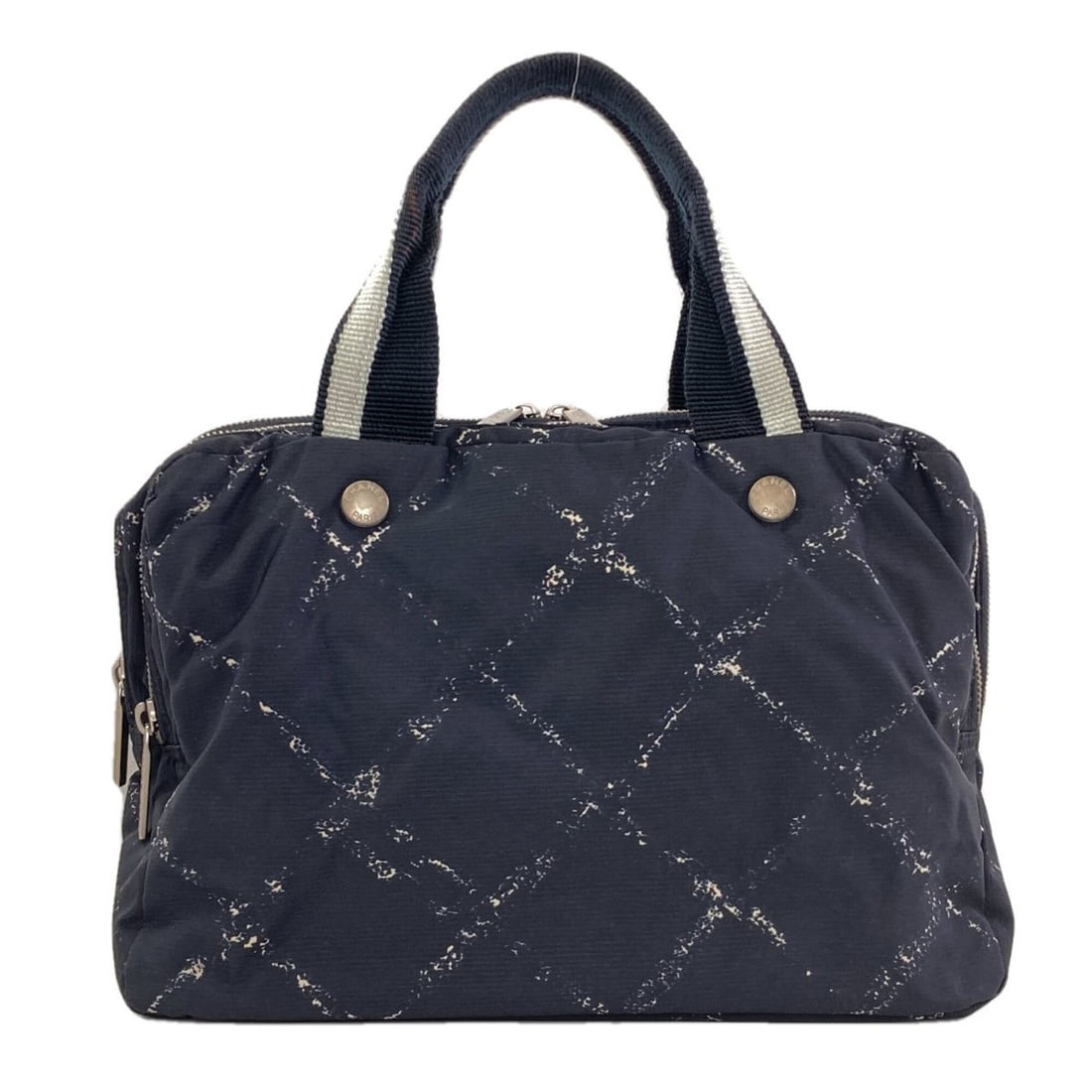 Chanel Travel Line Nylon Handbag for Women CHANEL: --- Catalog ---Category: SizeSize (HxWxD): 20cm x 29cm x 15cm / 7.87'' x 11.41'' x 5.9''Handle Length: 33cm / 12.99''Category: DesignType: HandbagColor: BlackGender: WomenClosure: ZipperMaterial: Nylo