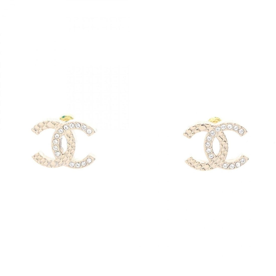 Chanel Coco Mark Earrings, Gold Plated (GP) Rhinestone, Women's, Tone: --- Catalog ---Category: SizeSize (HxWxD): 12.00mm x 16.00mm / 0.47'' x 0.63''Category: DesignType: Stud earringsColor: GoldGender: WomenMaterial: Gold plating, RhinestoneCategory: GeneralBrand: Chane