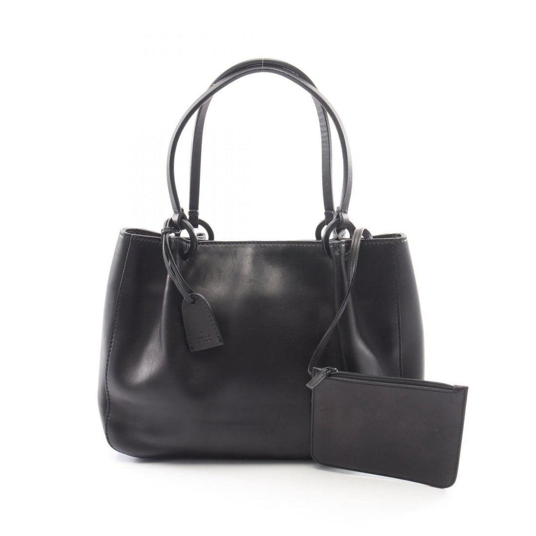 Gucci GUCCI Handbag with Pouch, Tote Bag, Leather, Women's, Black, 101919 (1 of 20)