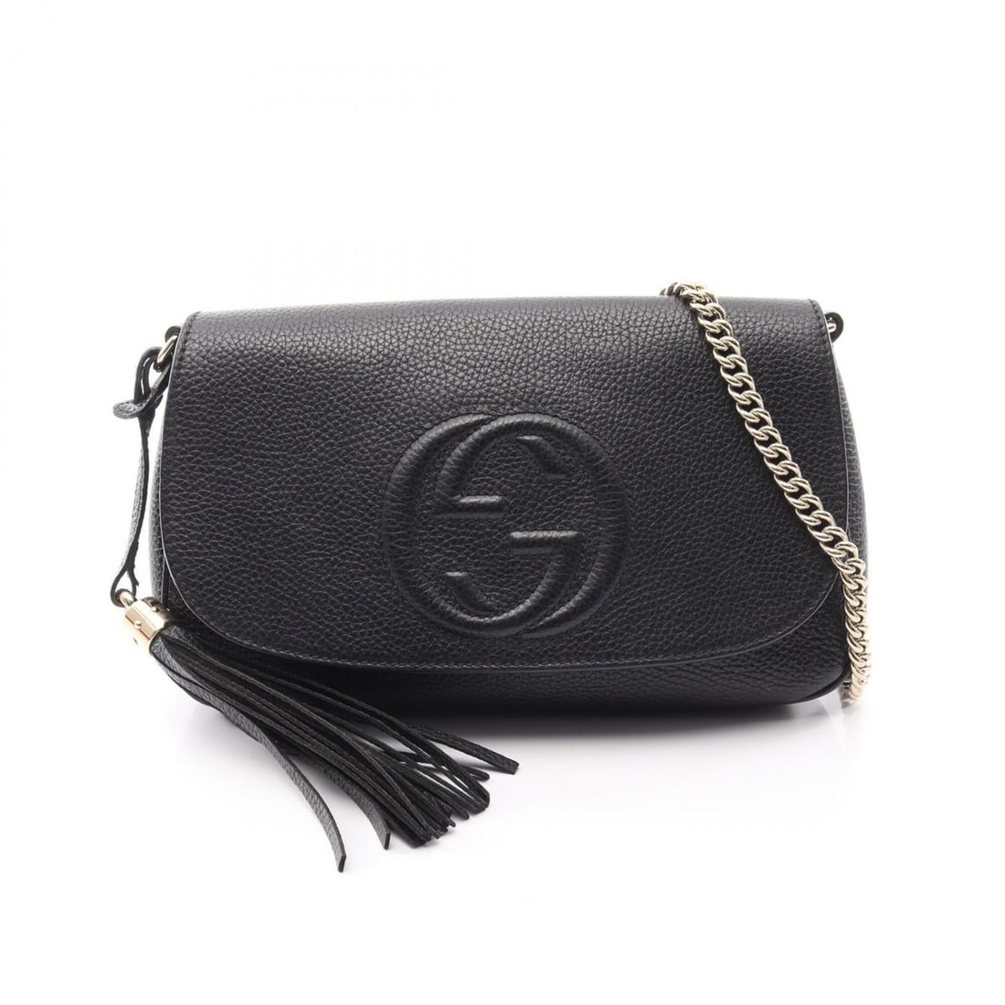 Gucci Soho Interlocking G Shoulder Bag Handbag Leather Women's Black 536224: --- Catalog ---Category: SizeSize (HxWxD): 16cm x 27cm x 5cm / 6.29'' x 10.62'' x 1.96''Category: DesignType: Handbag, Shoulder bagColor: BlackGender: WomenMaterial: Leather Category: GeneralMPN: 5362