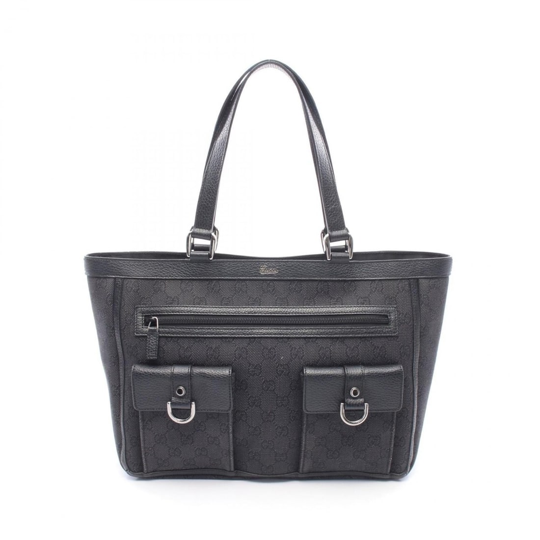 Gucci Abbey GG Canvas Tote Bag Handbag Leather Women's Black 268639: --- Catalog ---Category: SizeSize (HxWxD): 25cm x 33cm x 9cm / 9.84'' x 12.99'' x 3.54''Category: DesignType: Handbag, Tote bagColor: BlackGender: WomenMaterial: Canvas , Leather Category: GeneralMPN: