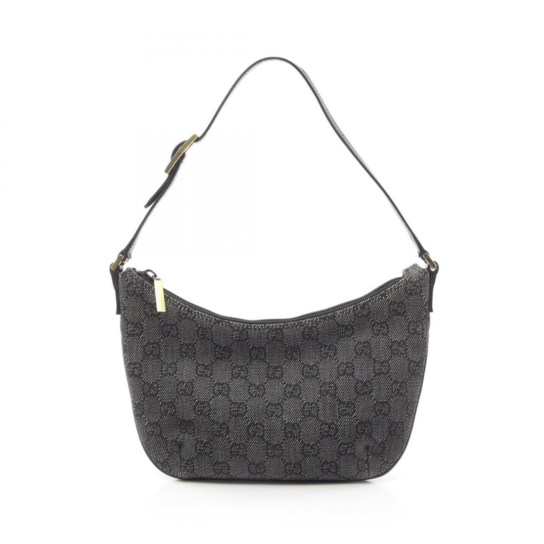 Gucci GG pattern shoulder bag/handbag, canvas and leather, women's, black, 32160: --- Catalog ---Category: SizeSize (HxWxD): 15cm x 22cm x 3cm / 5.9'' x 8.66'' x 1.18''Category: DesignType: Handbag, Shoulder bagColor: BlackGender: WomenMaterial: Canvas , Leather Category: GeneralMP