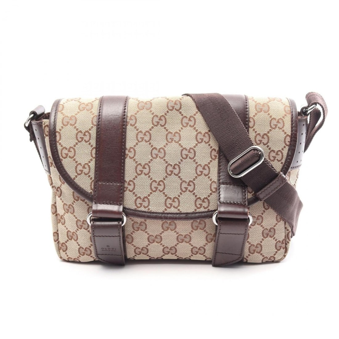 Gucci GG Canvas Shoulder Bag/Handbag, and Leather, Women's, Beige/Brown, Item Number 145858: --- Catalog ---Category: SizeSize (HxWxD): 20cm x 25cm x 8cm / 7.87'' x 9.84'' x 3.14''Category: DesignType: Handbag, Shoulder bagColor: Beige, BrownGender: WomenMaterial: Canvas , Leather Category: G