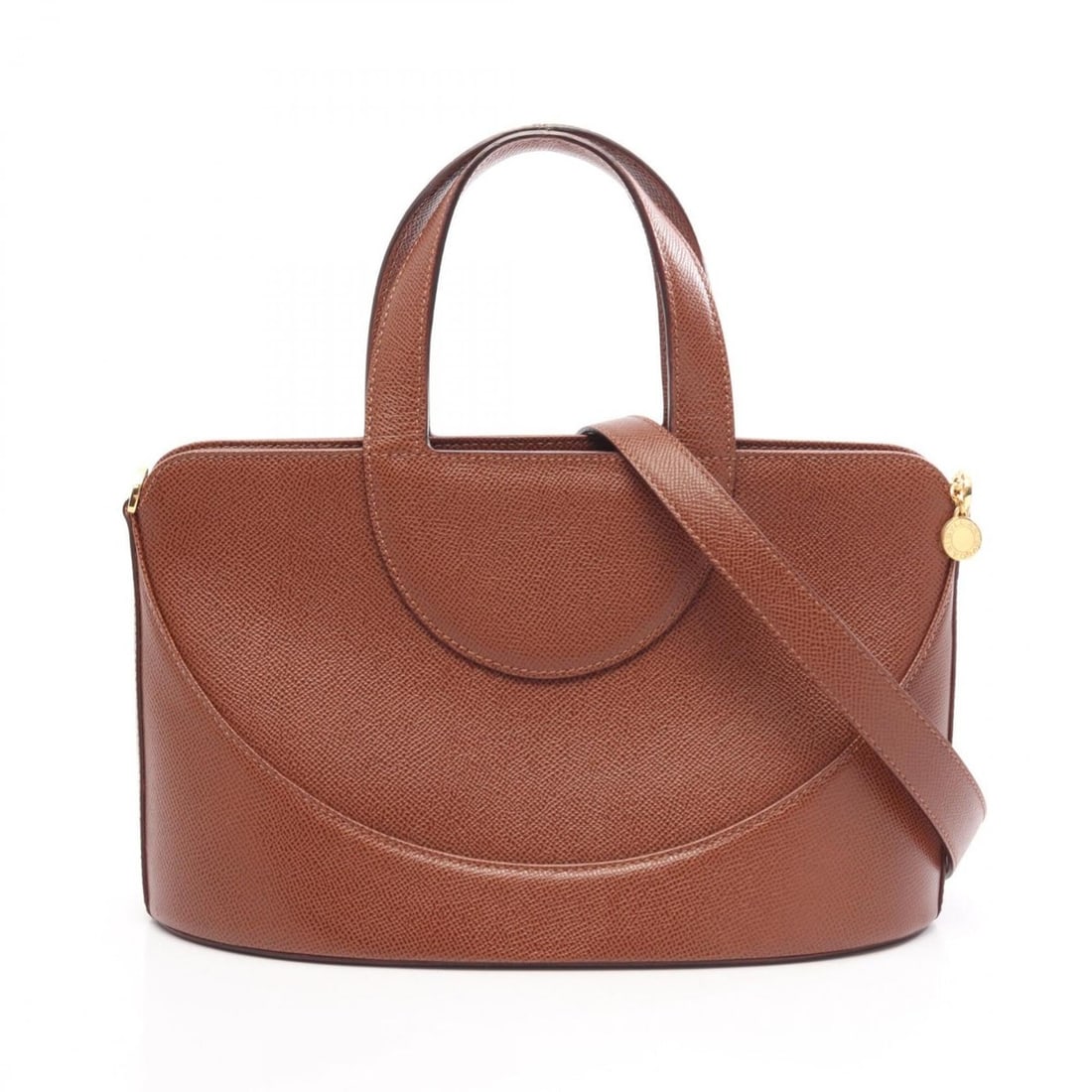 BVLGARI Decollete 2-Way Handbag, Leather, Women's, Brown: --- Catalog ---Category: SizeSize (HxWxD): 18cm x 29cm x 12.5cm / 7.08'' x 11.41'' x 4.92''Category: DesignType: HandbagColor: BrownGender: WomenMaterial: Leather Category: GeneralBrand: Bvlgari--- It