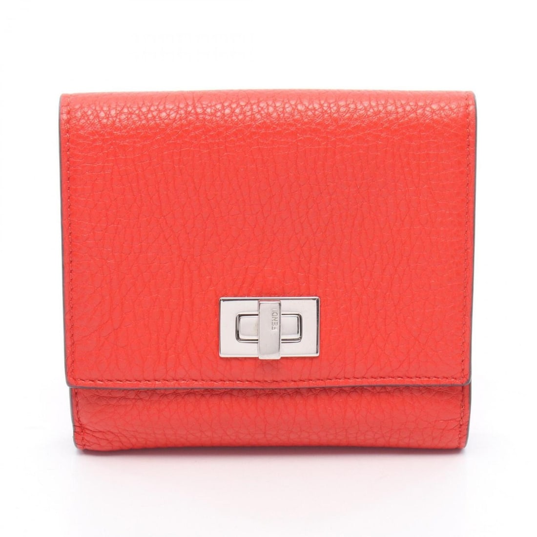 Fendi Peekaboo Bi-fold Wallet, Leather, Women's, Red, 8M0438: --- Catalog ---Category: SizeSize (HxWxD): 11.5cm x 12cm x 3.5cm / 4.52'' x 4.72'' x 1.37''Category: DesignType: Wallet (bi-fold)Color: Red colorGender: WomenMaterial: Leather Category: GeneralMPN: 8M