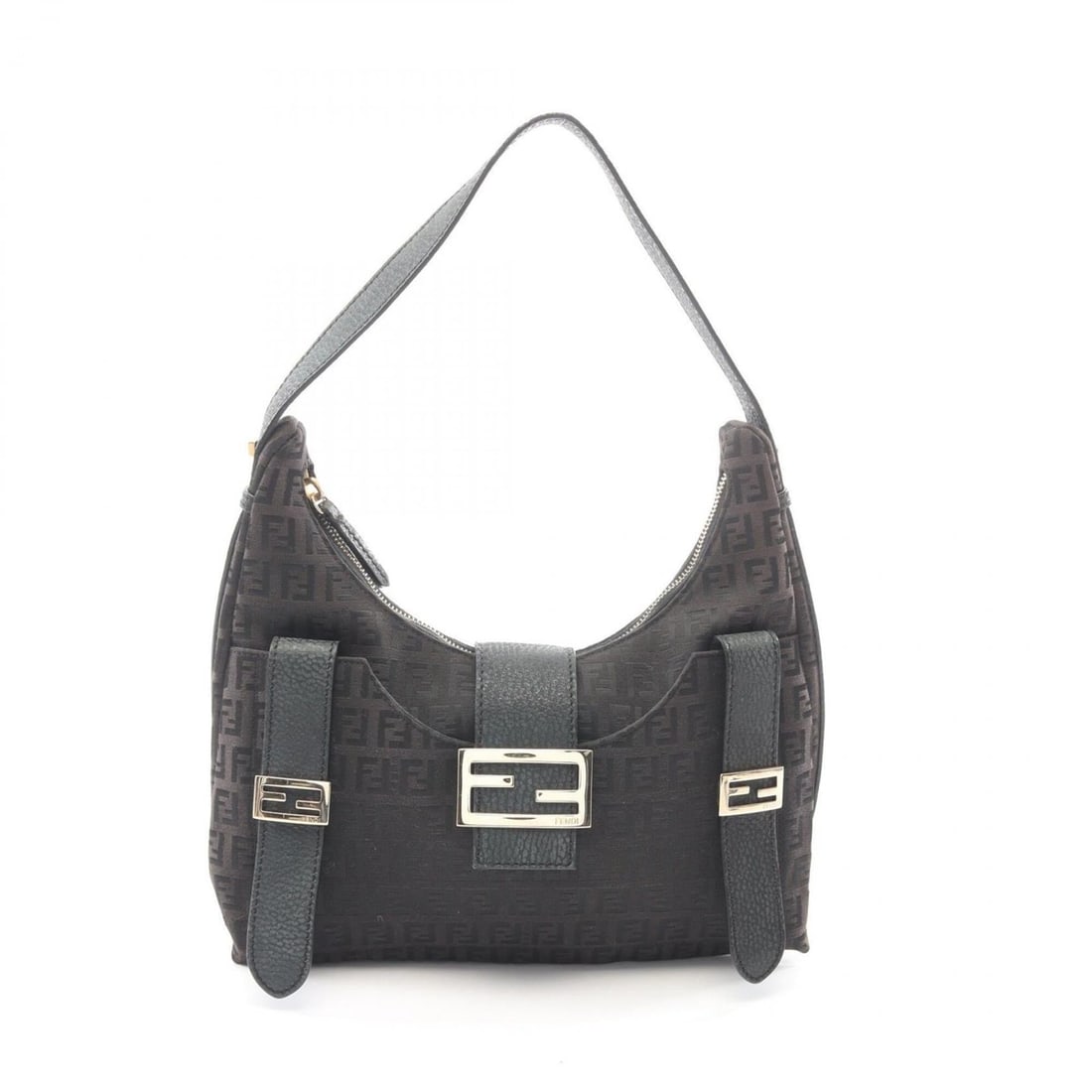 Fendi Zucchino Shoulder Bag/Handbag, Coated Canvas and Leather, Women's, Brown: --- Catalog ---Category: SizeSize (HxWxD): 16.5cm x 28.5cm x 7cm / 6.49'' x 11.22'' x 2.75''Category: DesignType: Handbag, Shoulder bagColor: BrownGender: WomenMaterial: PVC , Leather Category: Genera