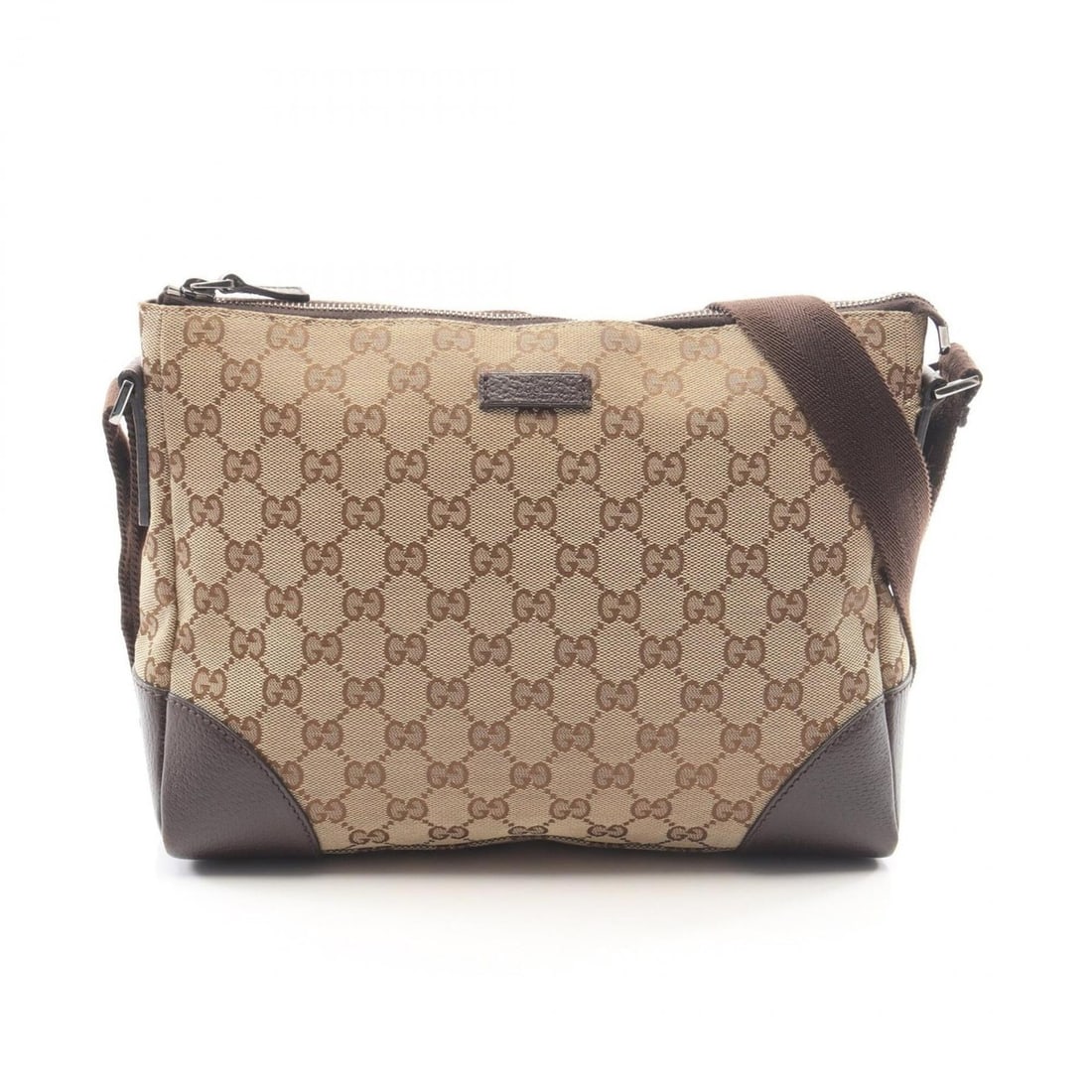 Gucci GG Canvas Shoulder Bag/Handbag, and Leather, Women's, Beige/Brown, 114273: --- Catalog ---Category: SizeSize (HxWxD): 21cm x 28cm x 8cm / 8.26'' x 11.02'' x 3.14''Category: DesignType: Handbag, Shoulder bagColor: Beige, BrownGender: WomenMaterial: GG canvas , Leather Categor