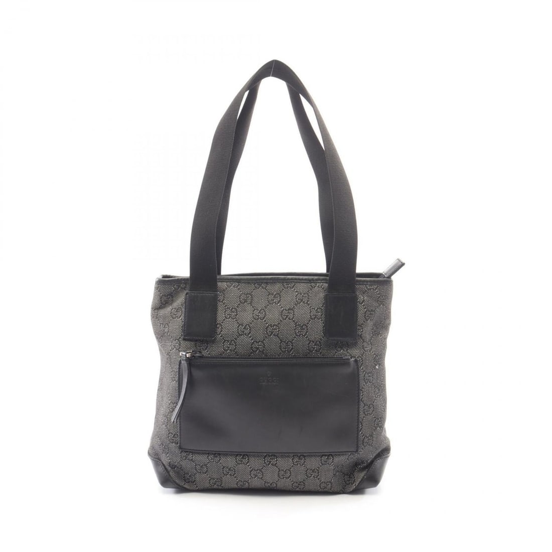 Gucci GG Canvas Shoulder Bag/Handbag, and Leather, Women's, Gray/Black, 28893: --- Catalog ---Category: SizeSize (HxWxD): 26cm x 24cm x 10cm / 10.23'' x 9.44'' x 3.93''Category: DesignType: Handbag, Shoulder bagColor: Black, GrayGender: WomenMaterial: GG canvas , Leather Categor