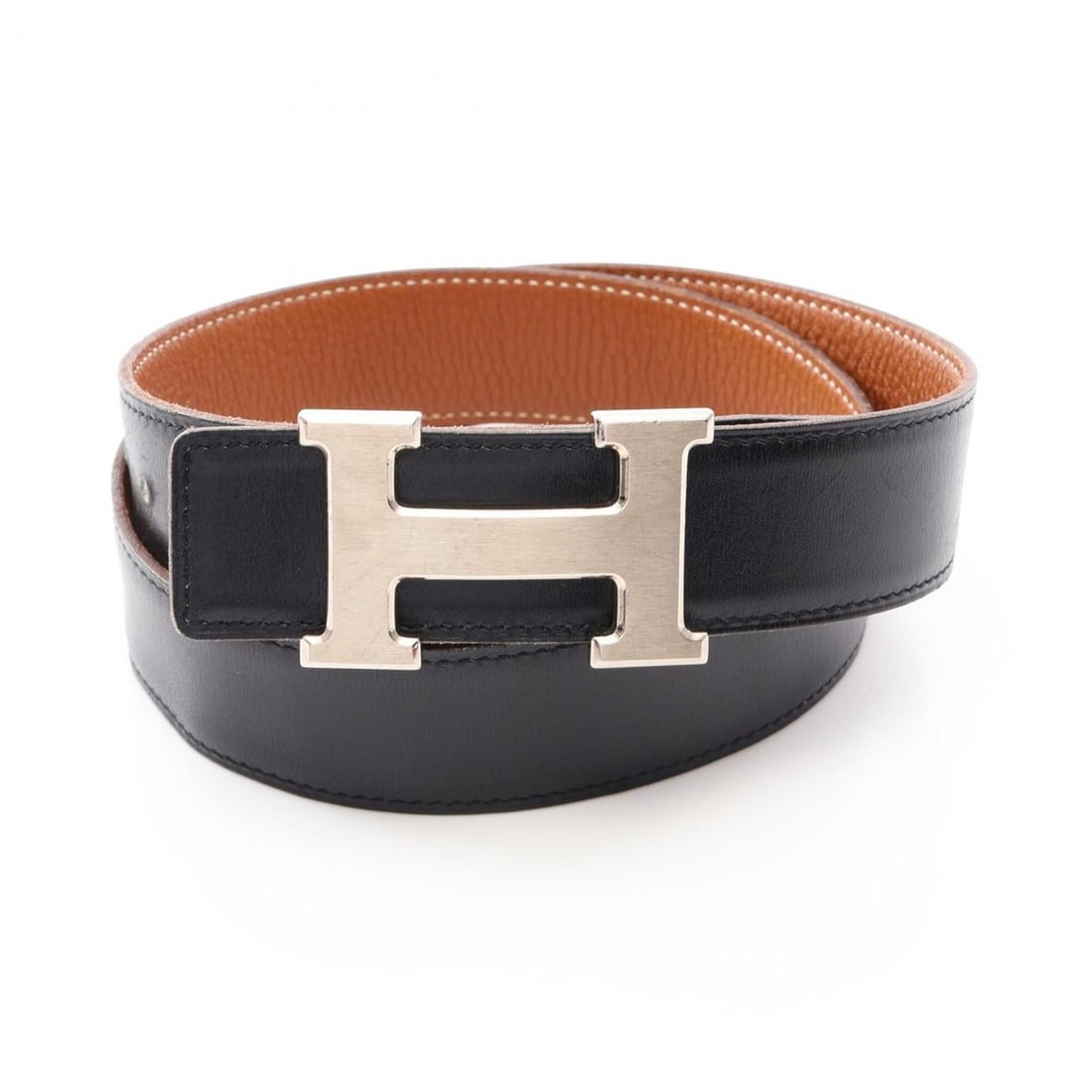 Hermes Constance H-belt, reversible belt, calfskin (cowhide) Togo leather, women's, brown/black.: --- Catalog ---Category: SizeLength: 72cm - 82cm / 28.34'' - 32.28''Category: DesignType: Standard beltColor: Black, BrownGender: WomenLeather/Fur Type: Togo leatherMaterial (Strap): Leather Category: