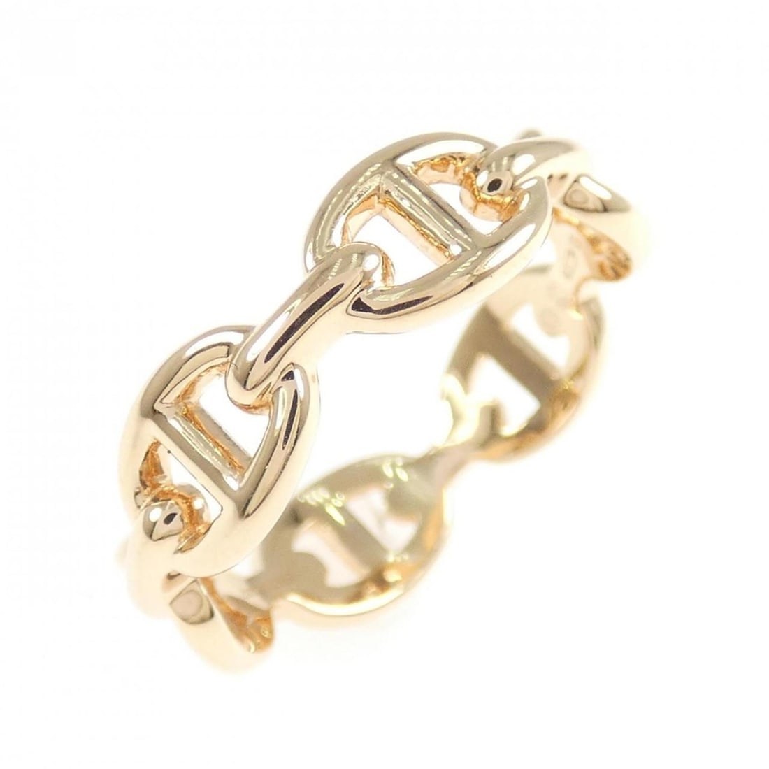 Hermes Hermès Chaine d'Ancre Enchainée Ring: --- Catalog ---Category: SizeUS Size: 6.5Brand Size: 53Category: DesignType: Band ringColor: Pink goldGender: WomenMaterial: Pink gold (18K)Category: GeneralMPN: H110025BBrand: Hermes--- Item List ---