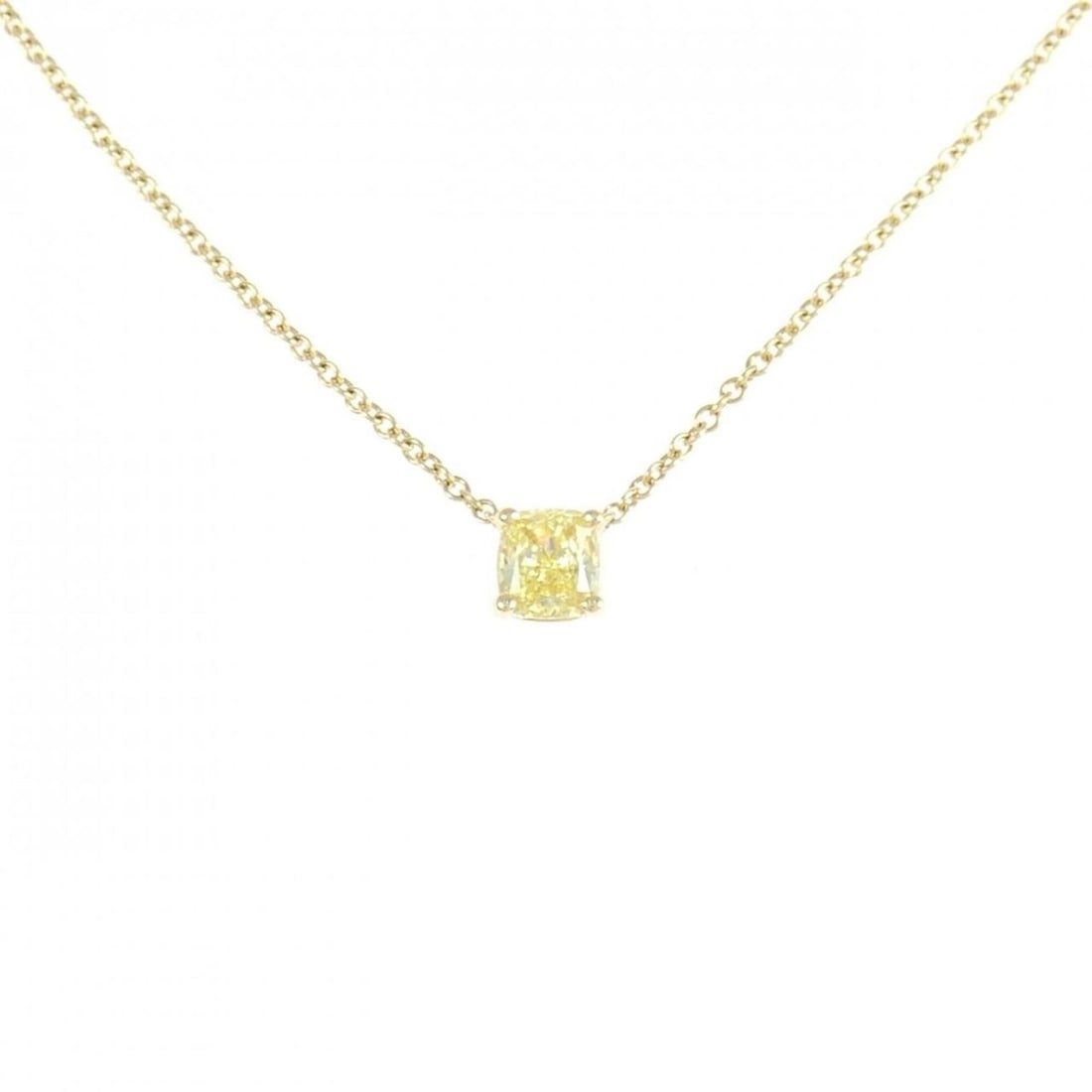 Tiffany & Co. Diamond Necklace 0.42CT FIY VVSI: --- Catalog ---Category: SizePendant Size: 4.6mm x 4.4mm / 0.18'' x 0.17''Neck Circumference: 41 cm - 46 cm / 16.14'' - 18.11''Category: DesignGender: WomenMaterial: Yellow gold (18K)Pendant Type: Pen