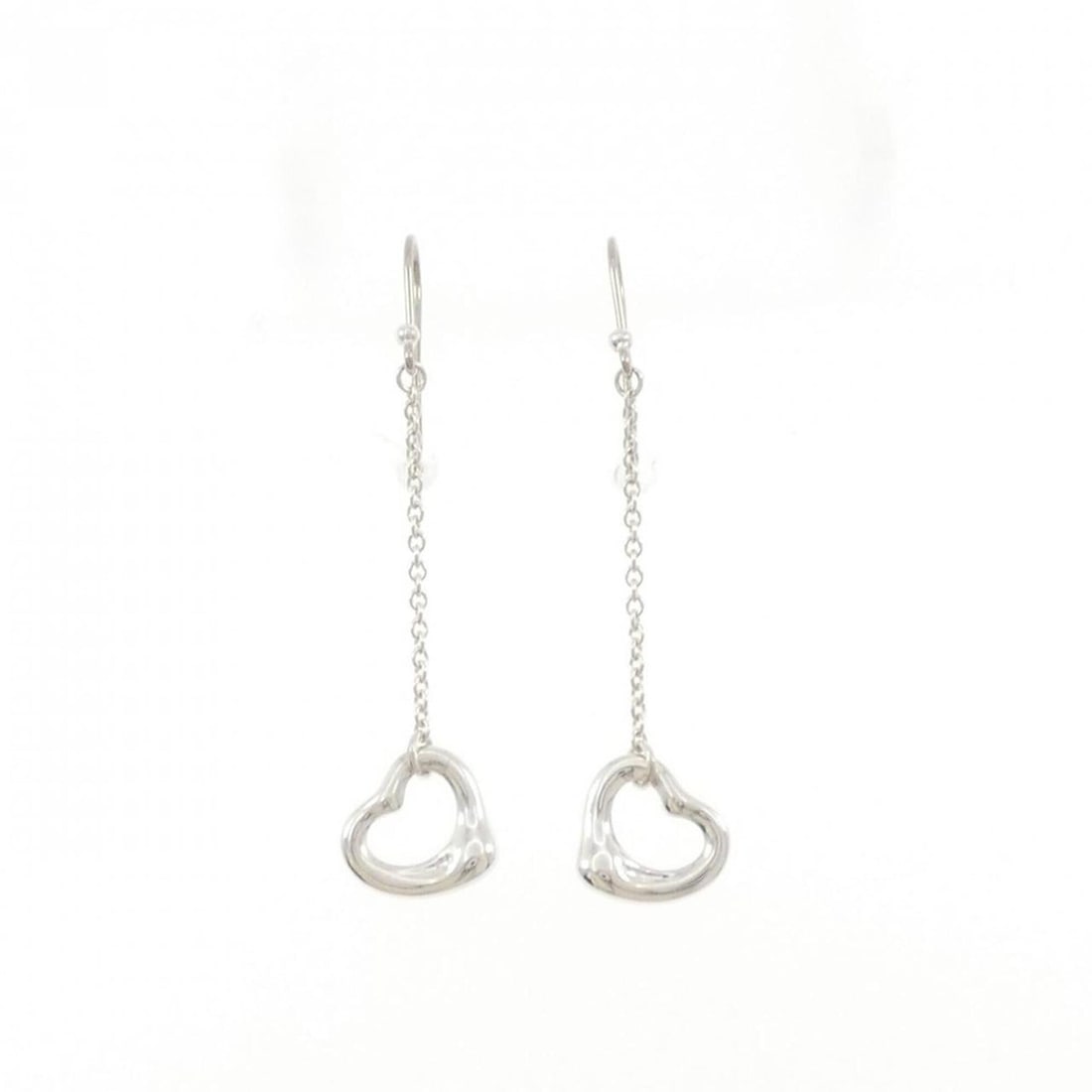 Tiffany Open Heart Drop Earrings: --- Catalog ---Category: SizeSize (HxWxD): 37.40mm x 10.50mm / 1.47'' x 0.41''Category: DesignType: Drop earringsGender: WomenMaterial: Silver 925Category: GeneralMPN: 60112465Brand: Tiffany--- Item