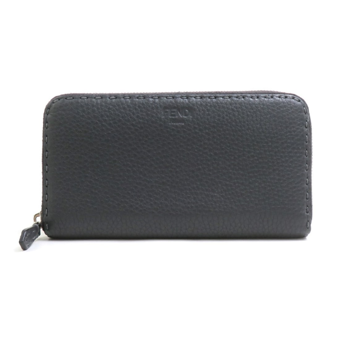 Fendi FENDI Round Zip Long Wallet Leather Gray Men's Women's 8M0299-QZY r11292a: --- Catalog ---Category: SizeSize (HxWxD): 10cm x 18.5cm x 2.2cm / 3.93'' x 7.28'' x 0.86''Category: DesignType: Long wallet (bi-fold)Color: GrayGender: Men,WomenMaterial: Leather Category: GeneralMPN