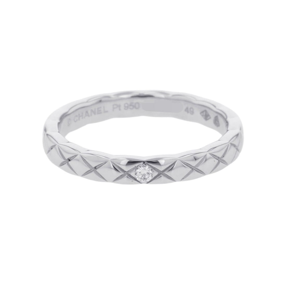 Chanel Coco Crush Collection Wedding Ring, Small Diamond (1P, approx. 0.03ct), Pt950 Platinum, Size (1 of 17)